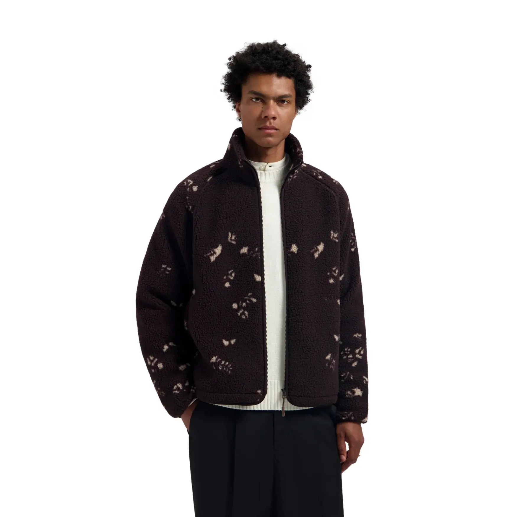 Fleecejacke Olaf Hussein Flower AOP