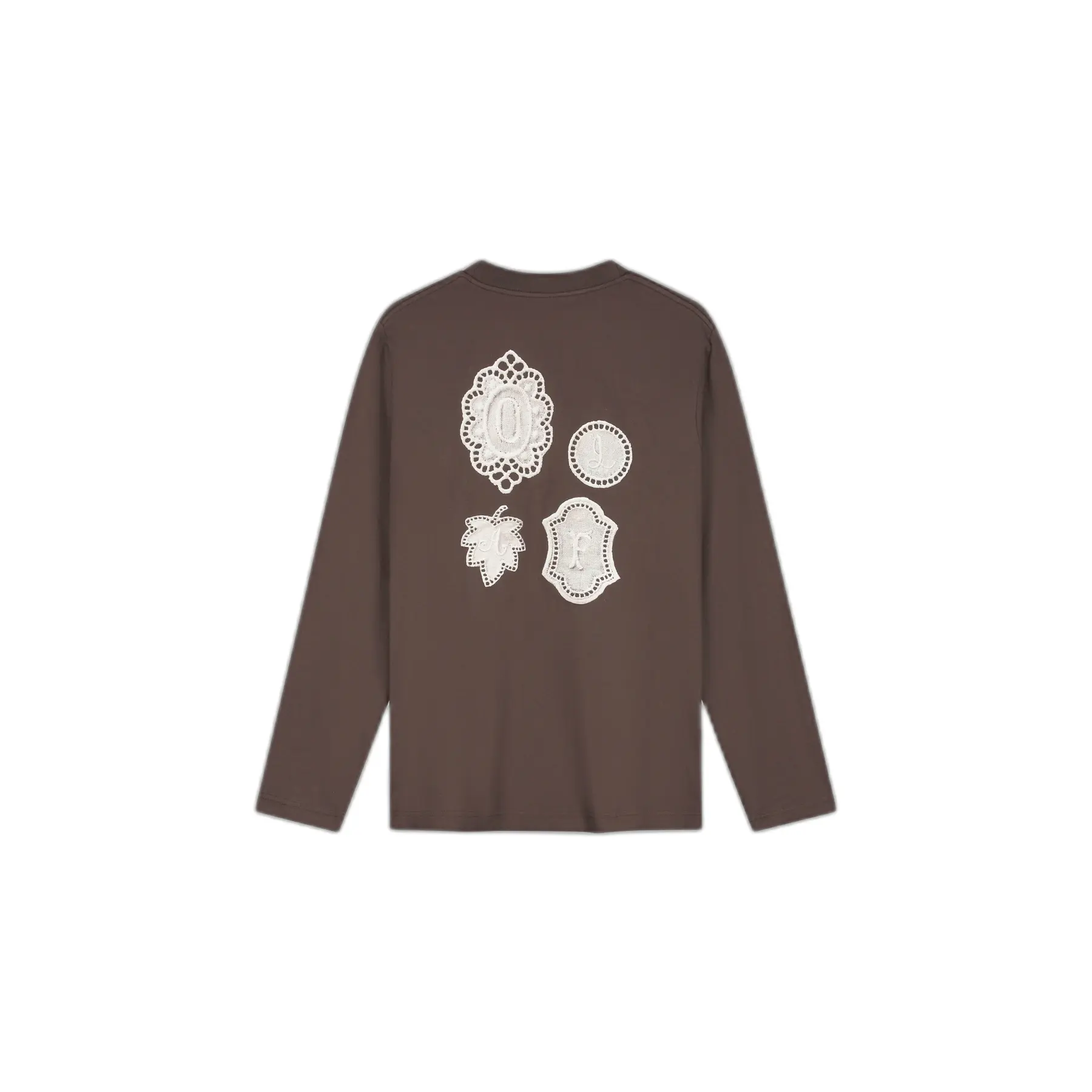 Langarm-T-Shirt Olaf Hussein Doily