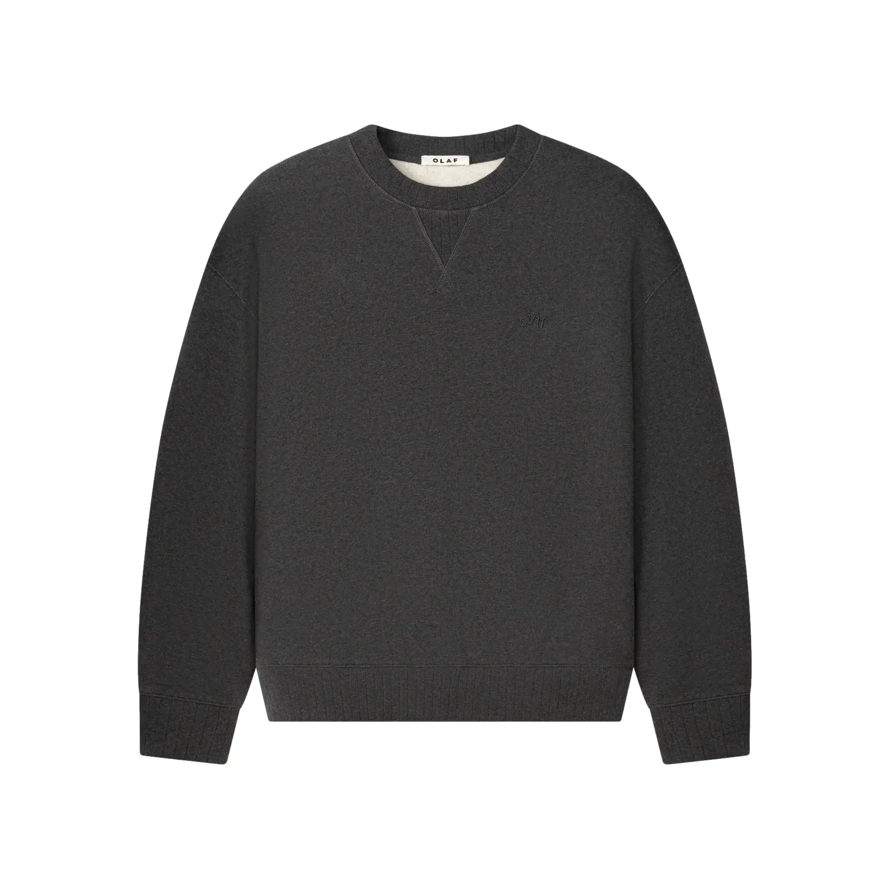 Boxy Rundhalsausschnitt Sweatshirt Olaf Hussein Signature