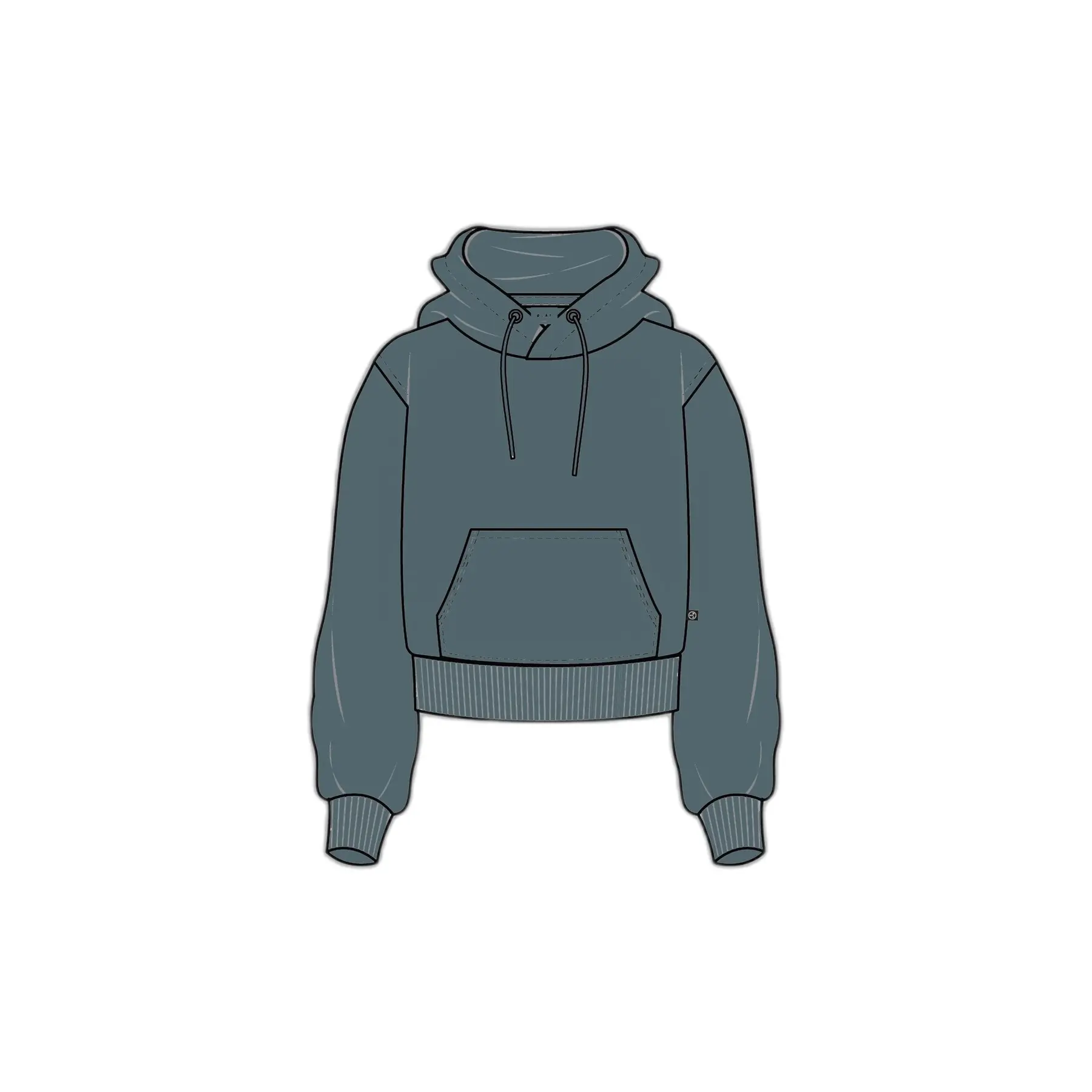 Dames Hoodie Olaf Hussein Italic