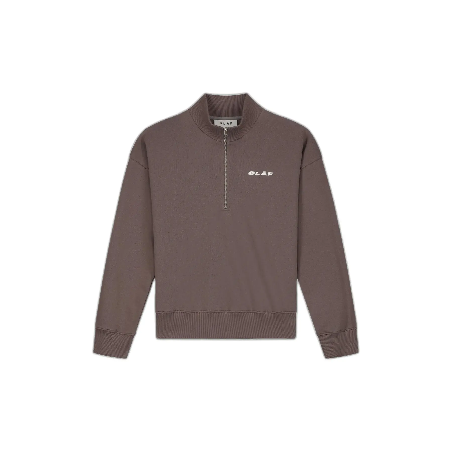Dames sweatshirt met hoge kraag en rits Olaf Hussein Italic