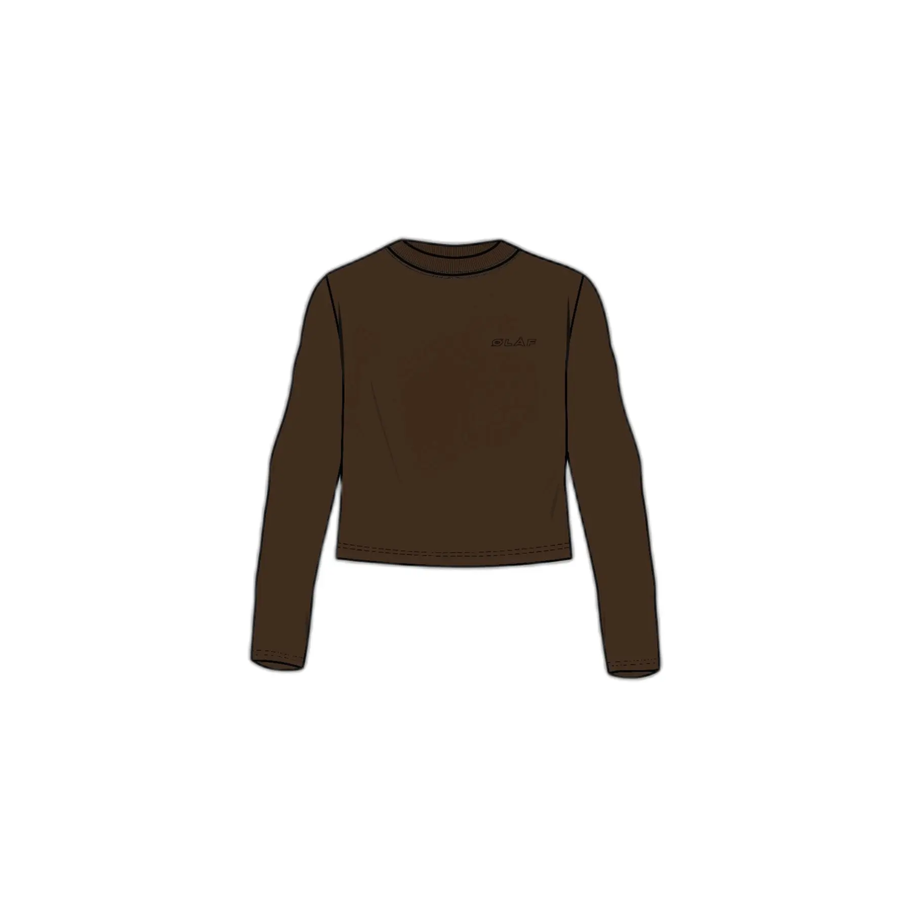 Dikke sweatshirt met lange mouwen voor vrouw Olaf Hussein Studio