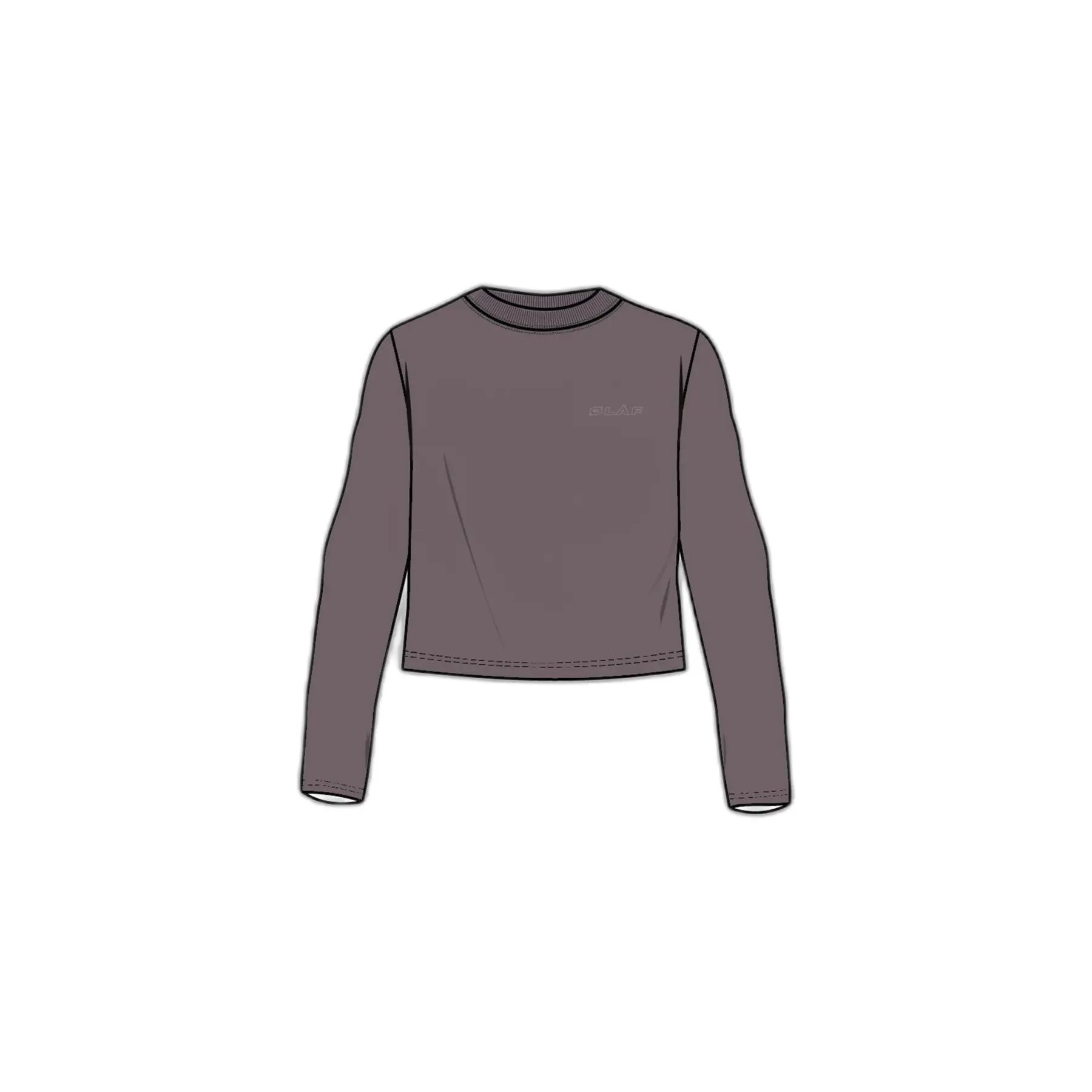Dikke sweatshirt met lange mouwen voor vrouw Olaf Hussein Studio
