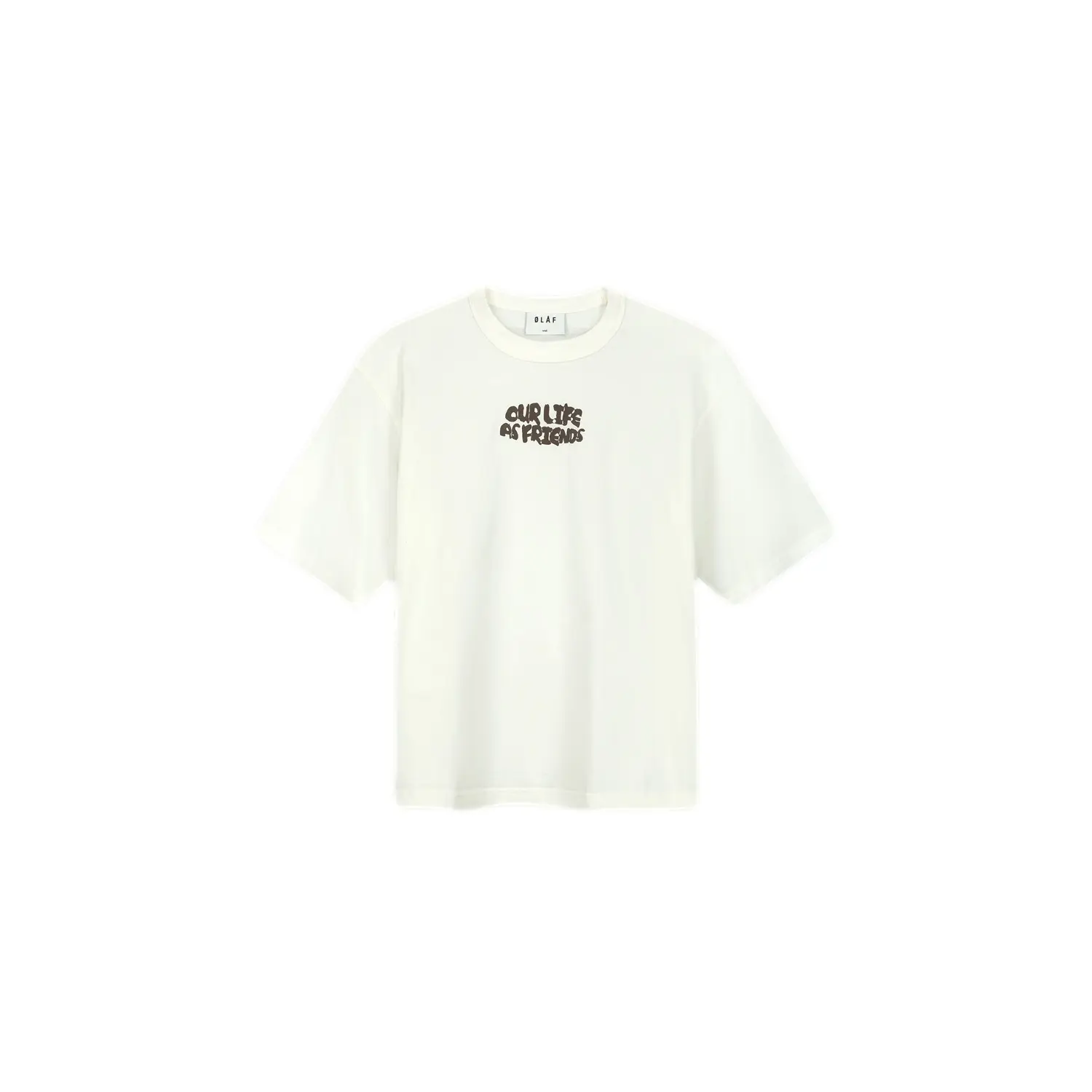 Boxy t-shirt voor dames Olaf Hussein Stencil