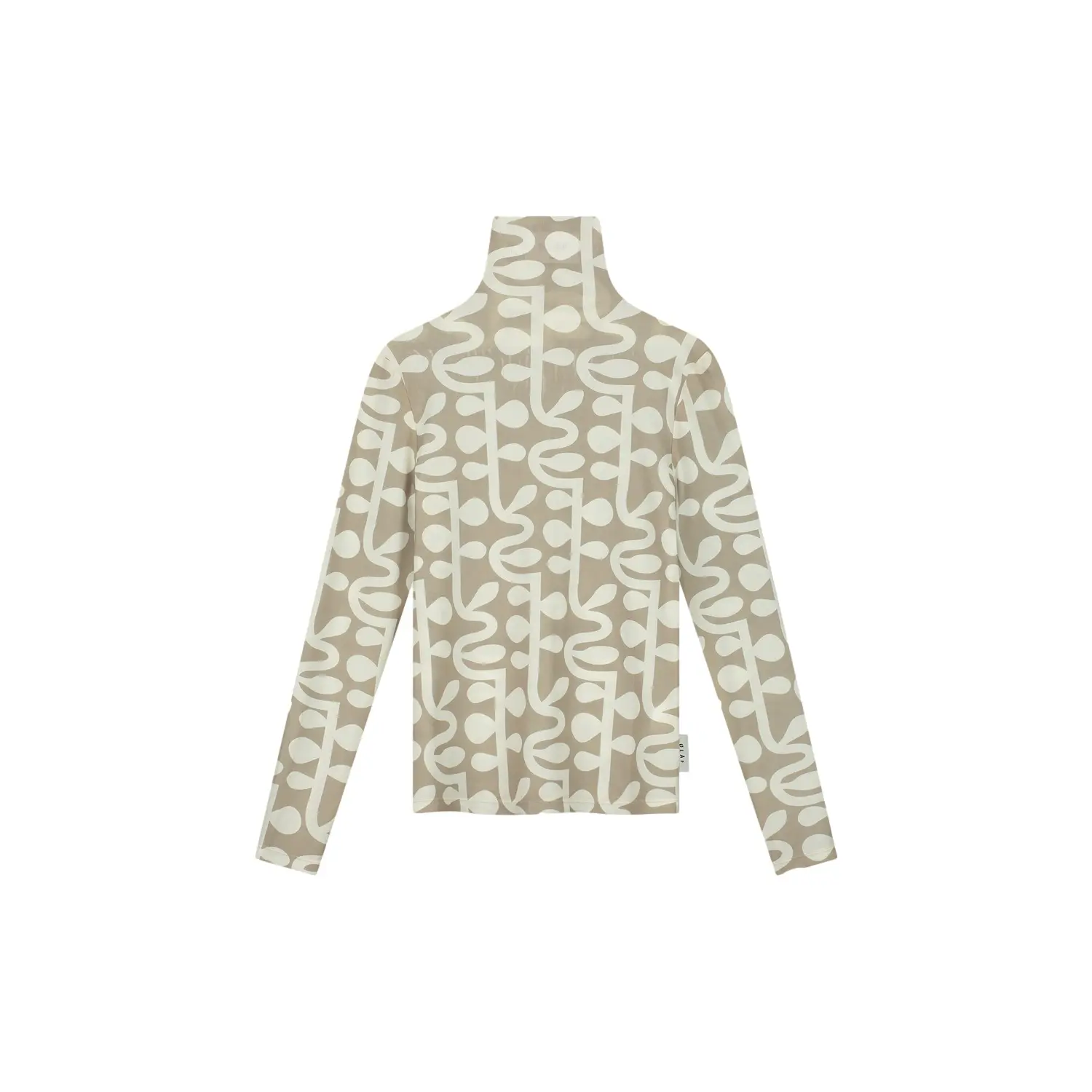 Dames-T-shirt met hoge hals Olaf Hussein Vigne AOP
