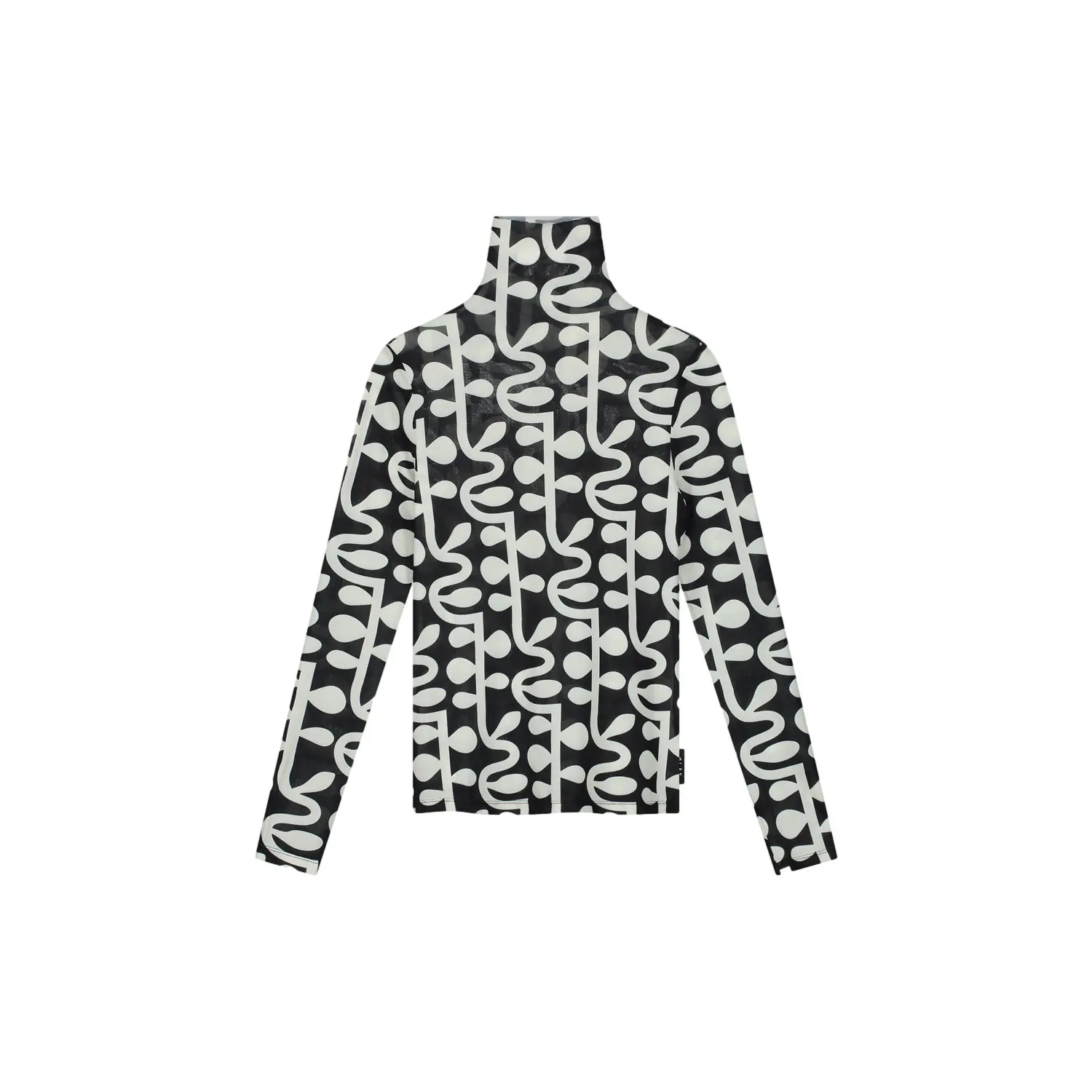 Dames-T-shirt met hoge hals Olaf Hussein Vigne AOP