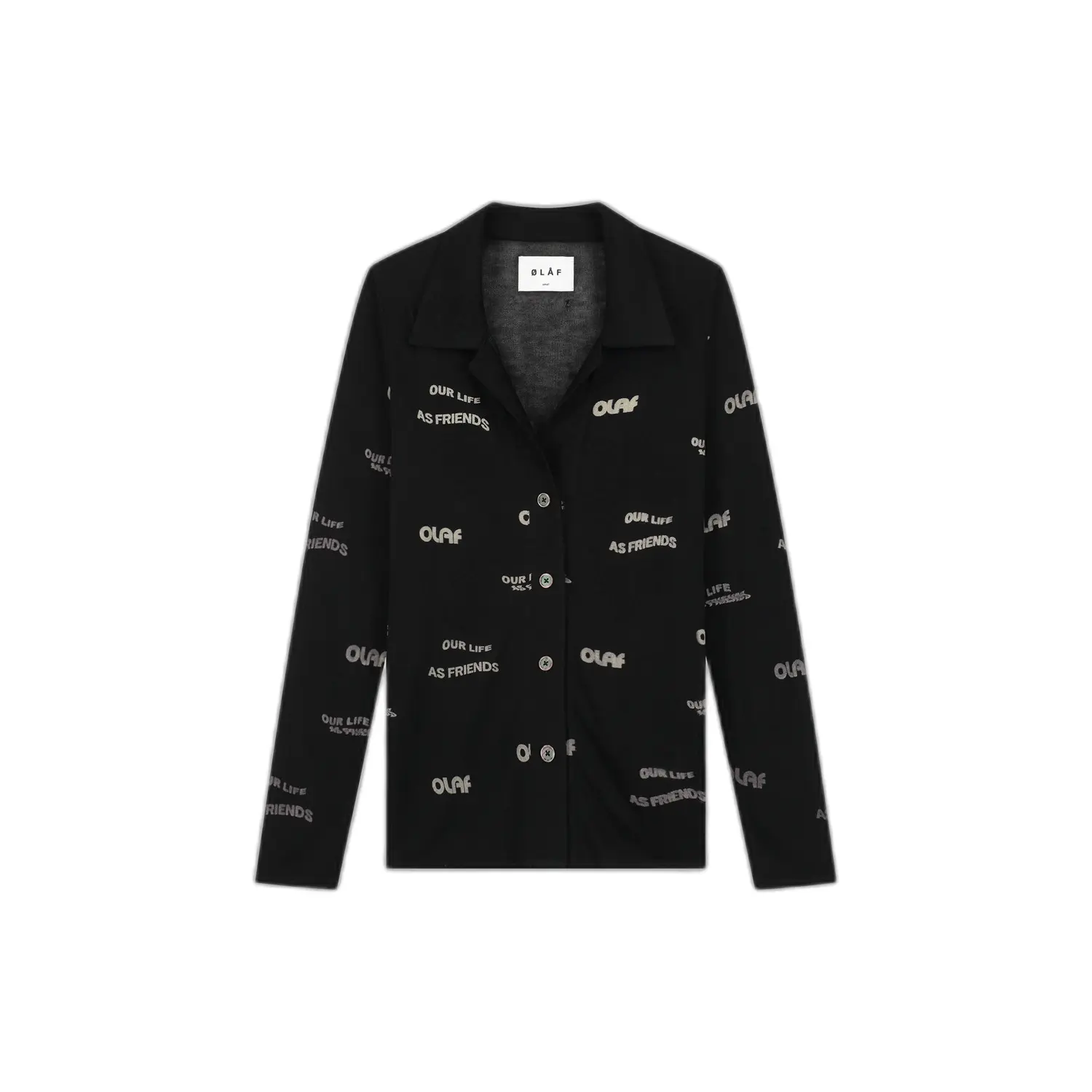 Transparante blouse dames Olaf Hussein AOP