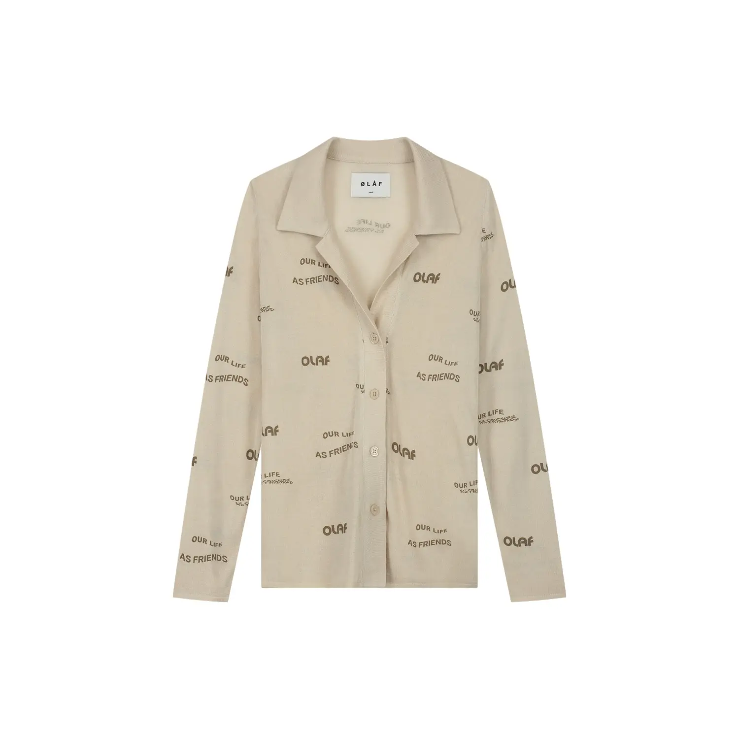 Transparante blouse dames Olaf Hussein AOP