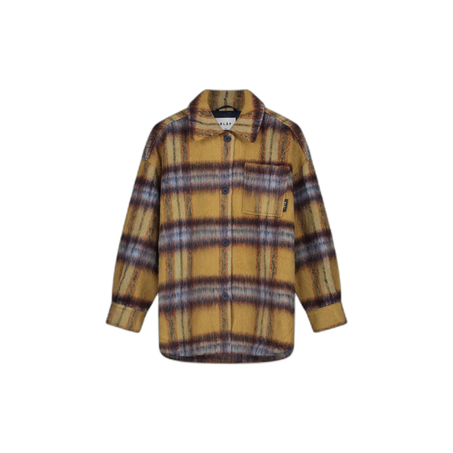 Dames wollen overshirt Olaf Hussein Blur