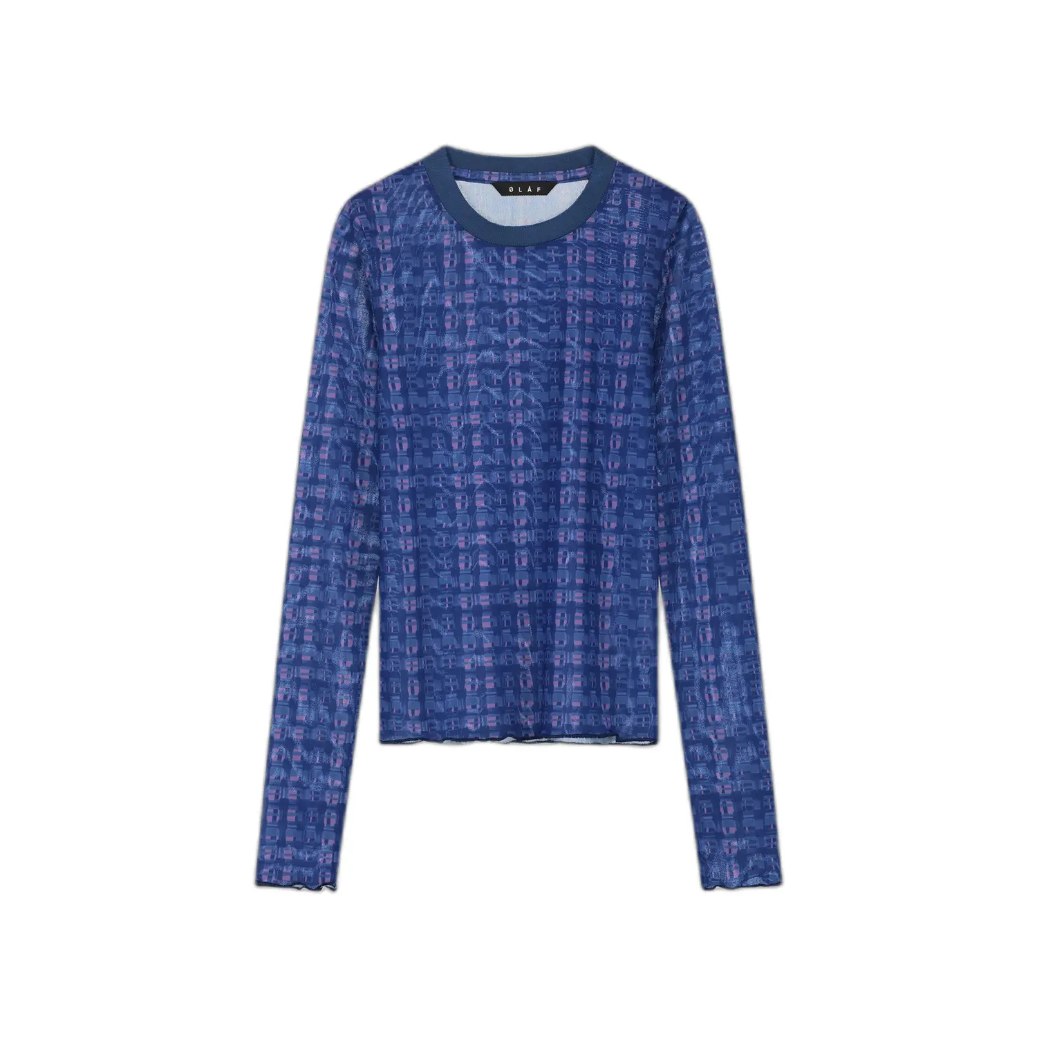 Vrouwen geruite T-shirt Olaf Hussein Window