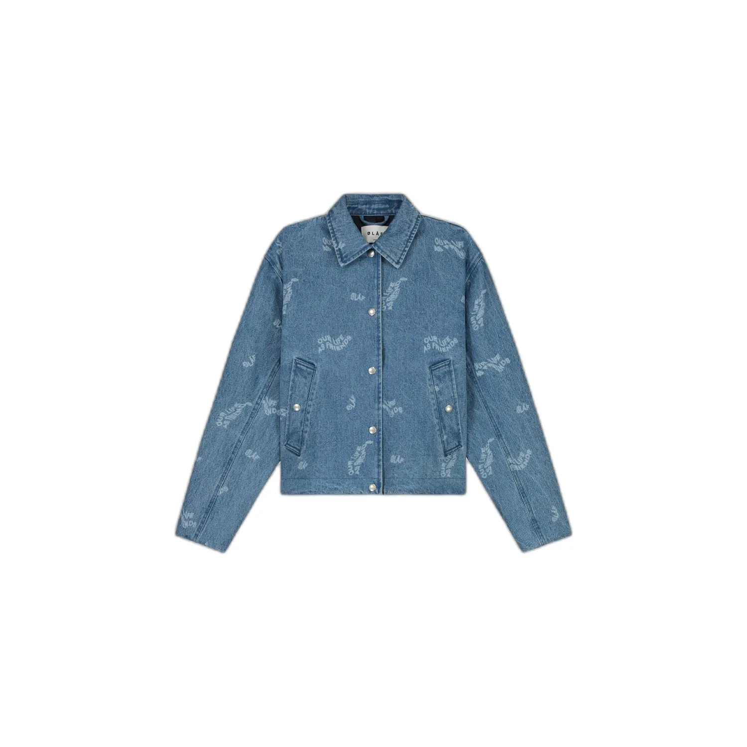 Wavy Denim Jacke für Damen Olaf Hussein AOP