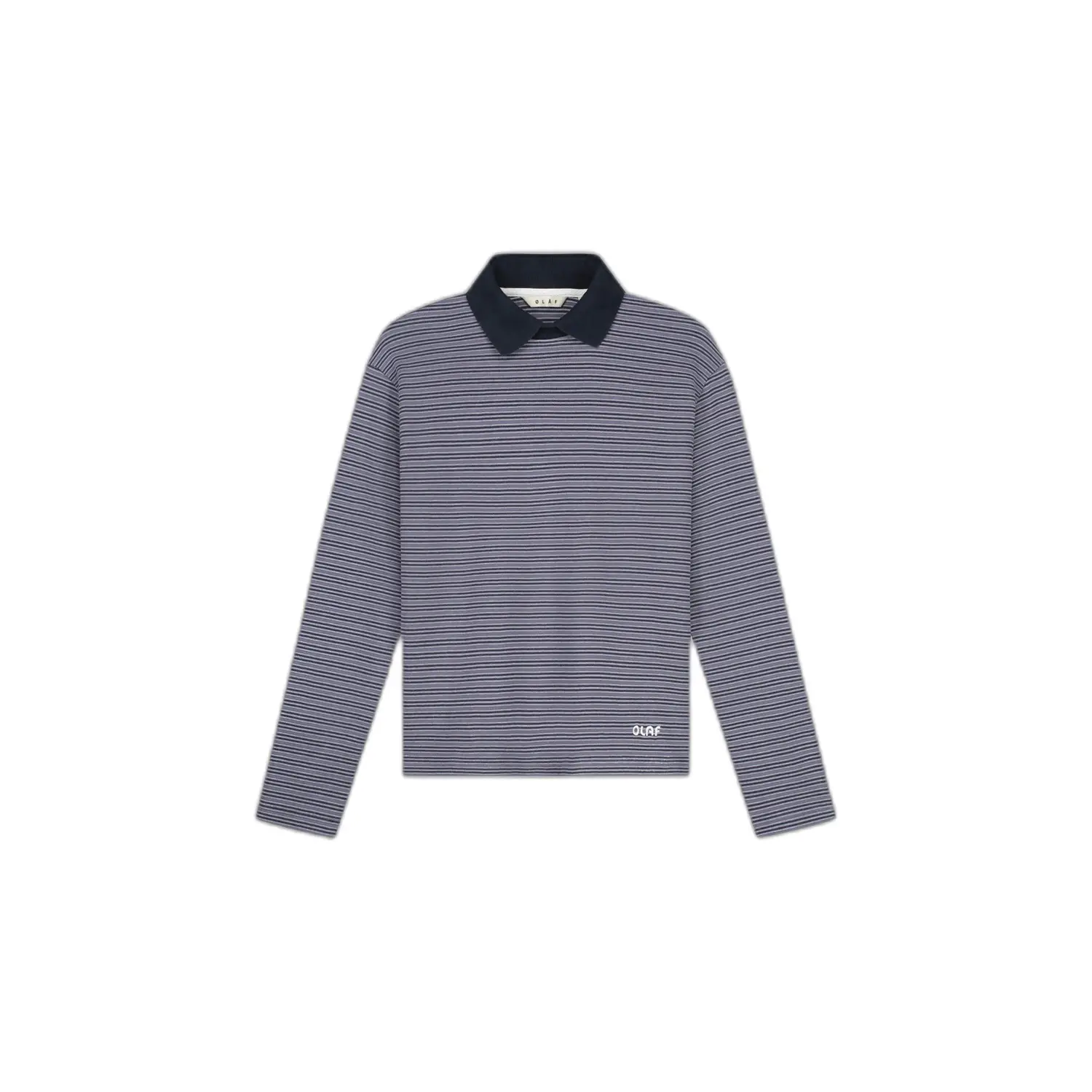 Gestreept poloshirt, lange mouwen Olaf Hussein