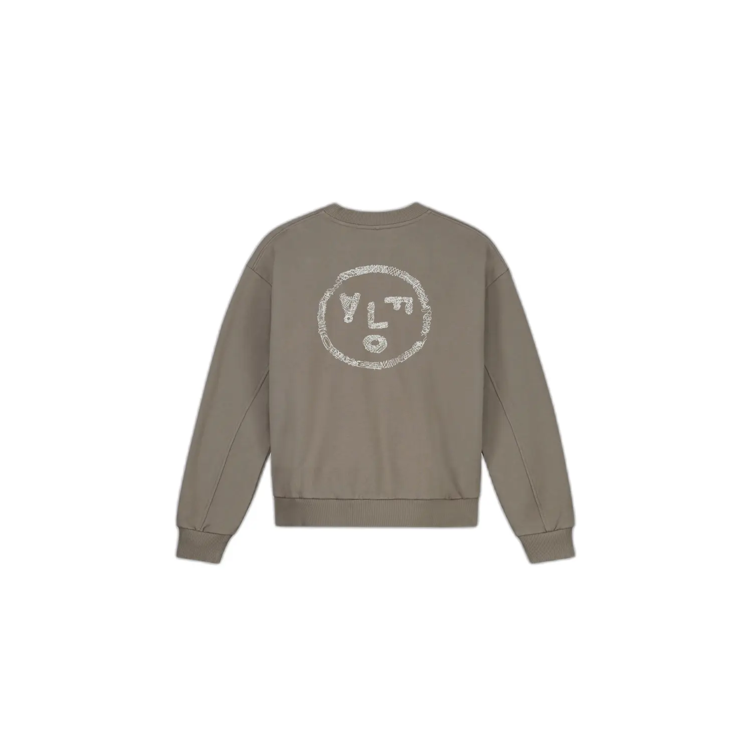 Sweater met ronde hals Olaf Hussein Scribble Face
