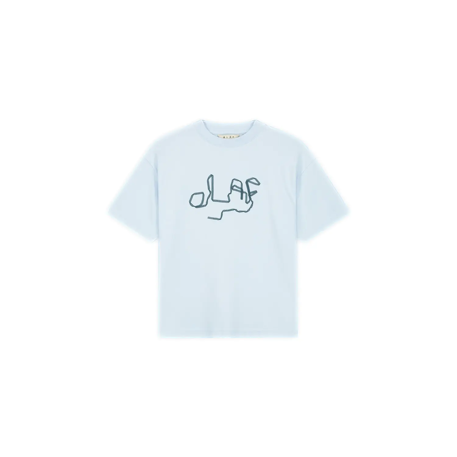 boxy T-shirt Olaf Hussein Ribbon Logo