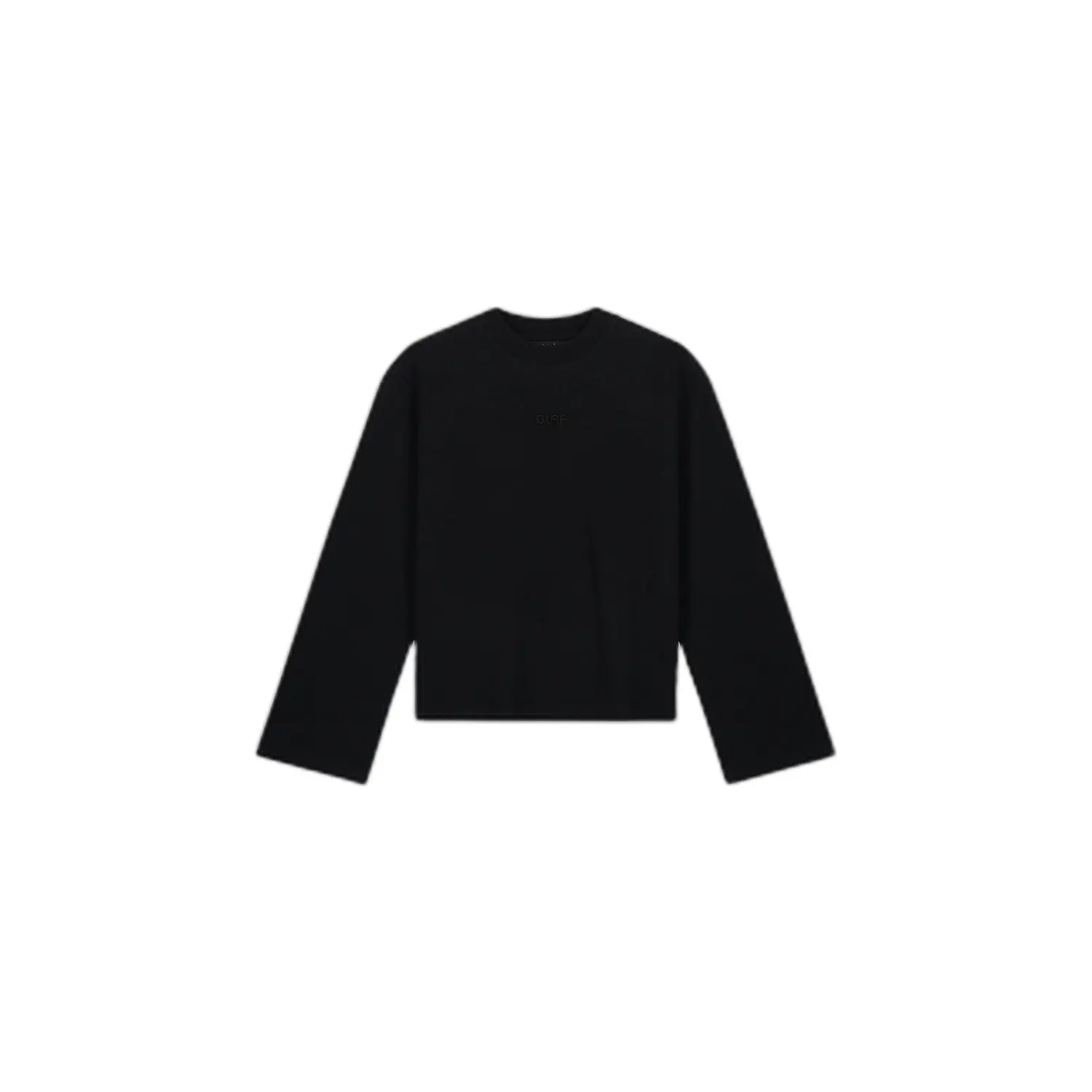 Lange Mouwen T-shirt Met Uitlopende Mouwen Olaf Hussein Rétro Logo