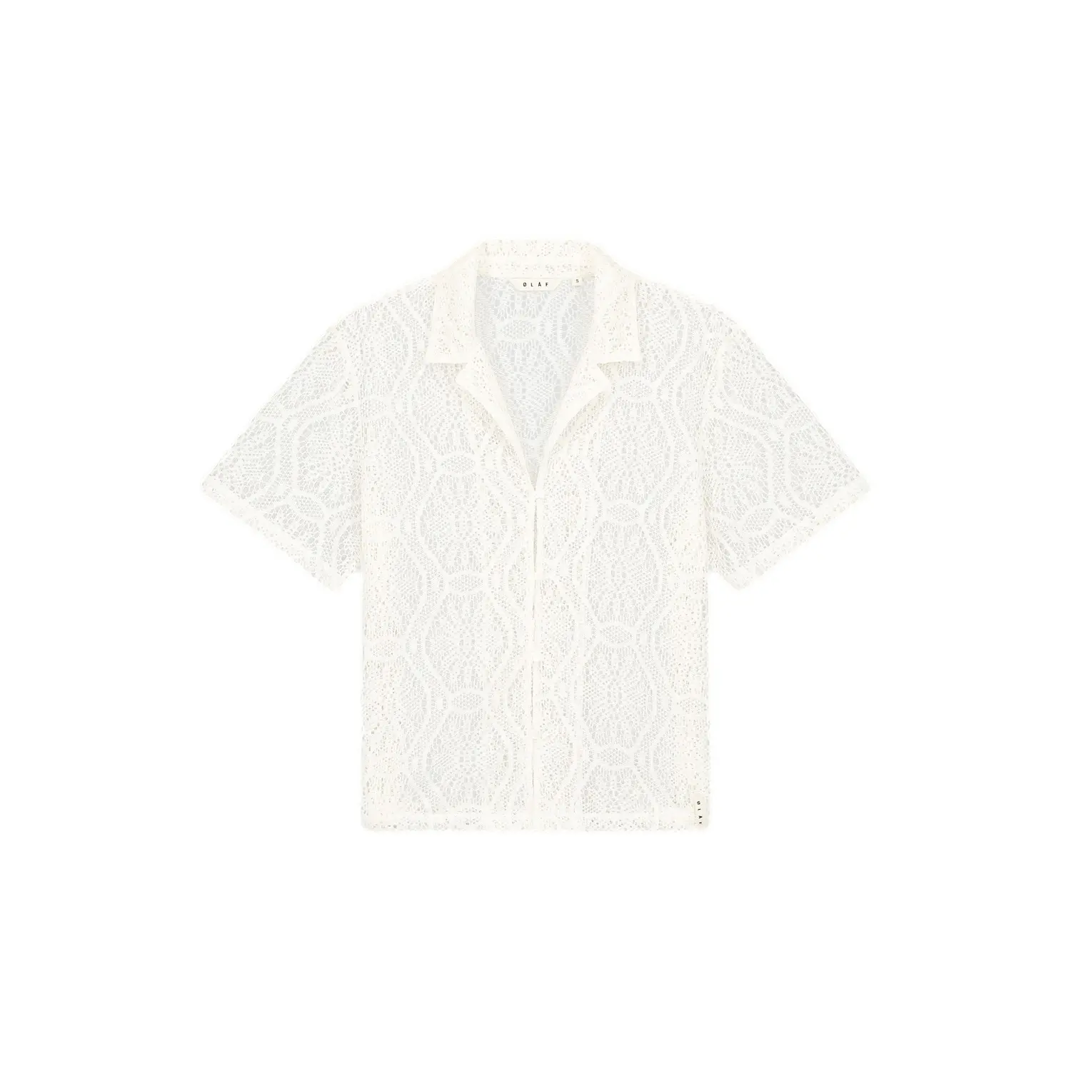 Korte Mouw Camp Collar Shirt Olaf Hussein Lace