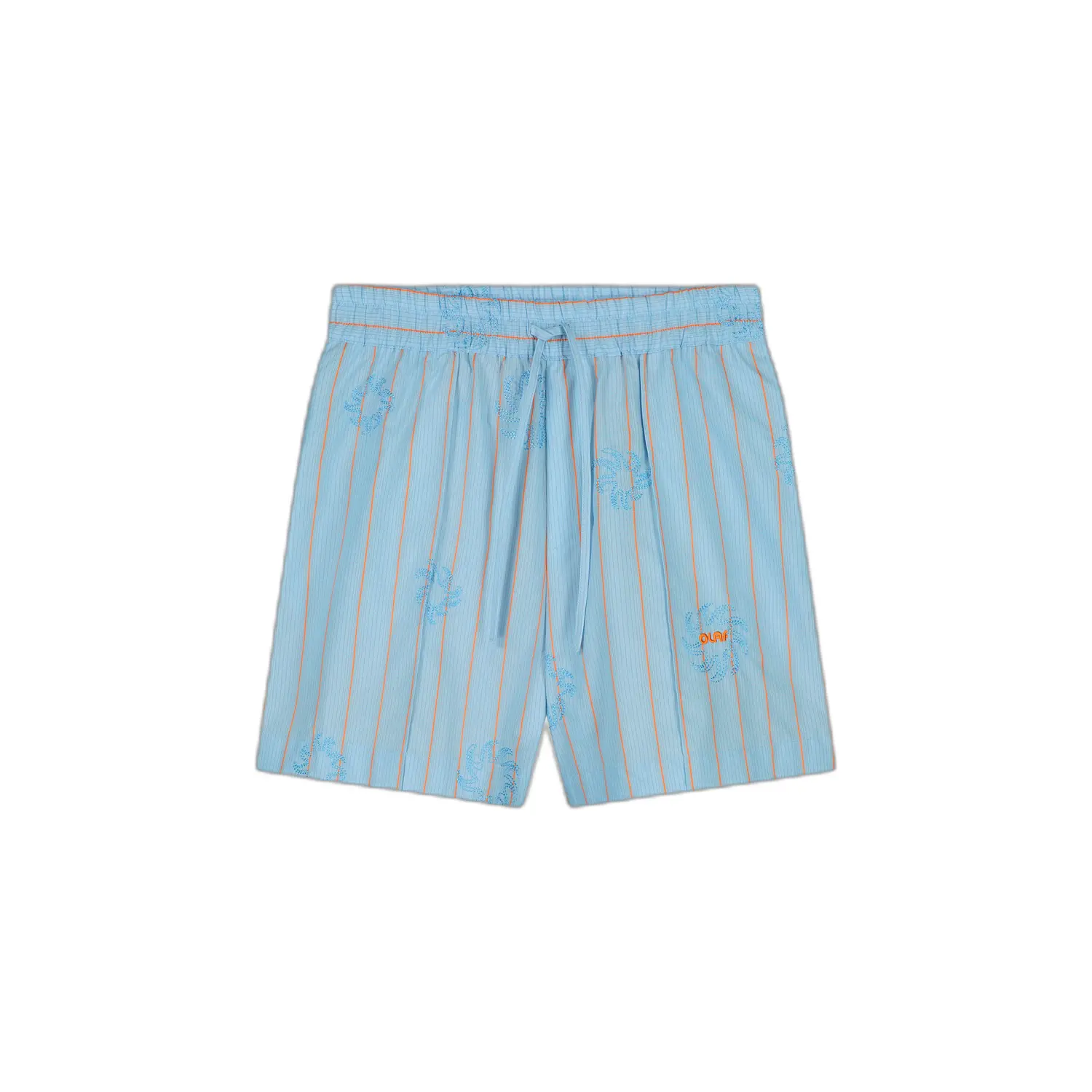 Gestreepte Geborduurde Short Olaf Hussein Soleil
