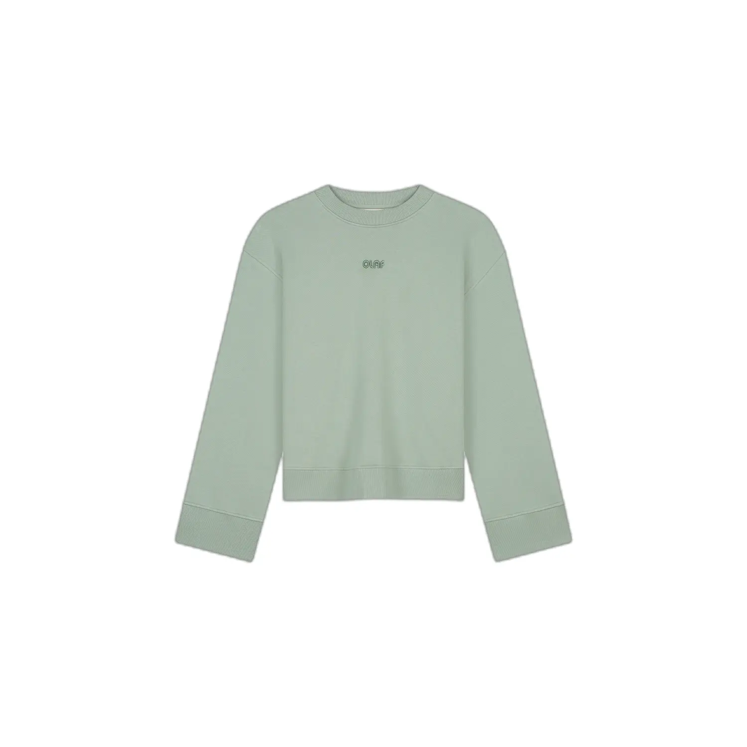 Sweatshirt mit Rundhalsausschnitt, Damen Olaf Hussein Rétro Logo