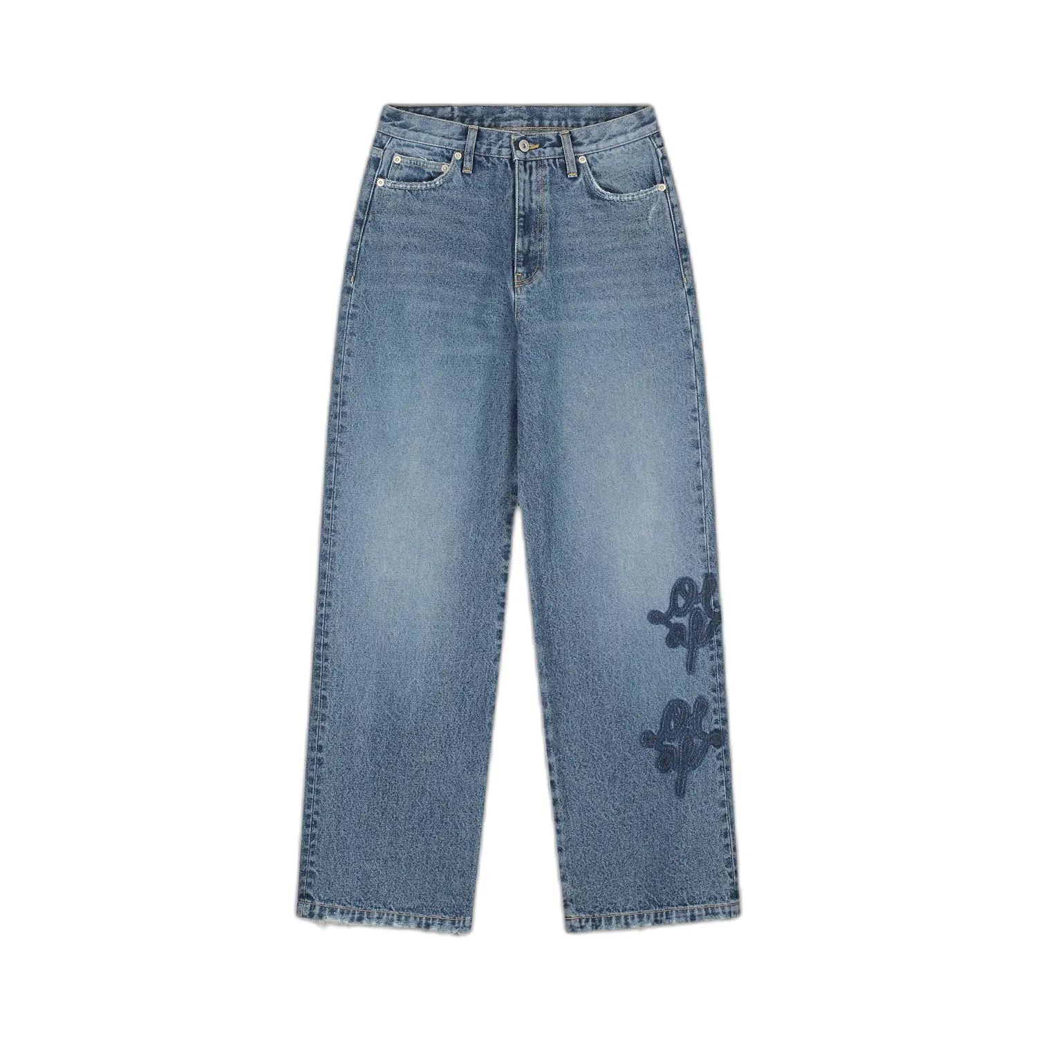 Straight Jeans Denim Olaf Hussein Monogramme