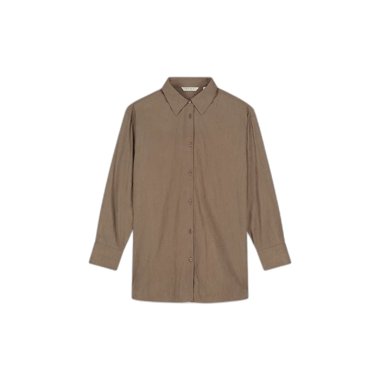 Oversized Geborduurd Shirt Olaf Hussein Monogramme