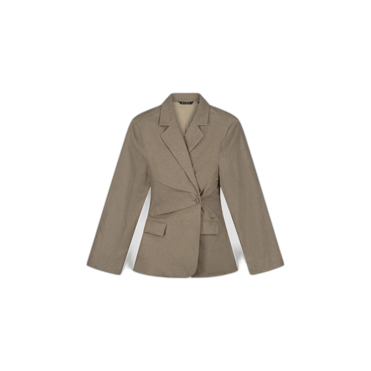 Asymmetrische Linnen Blazer Olaf Hussein