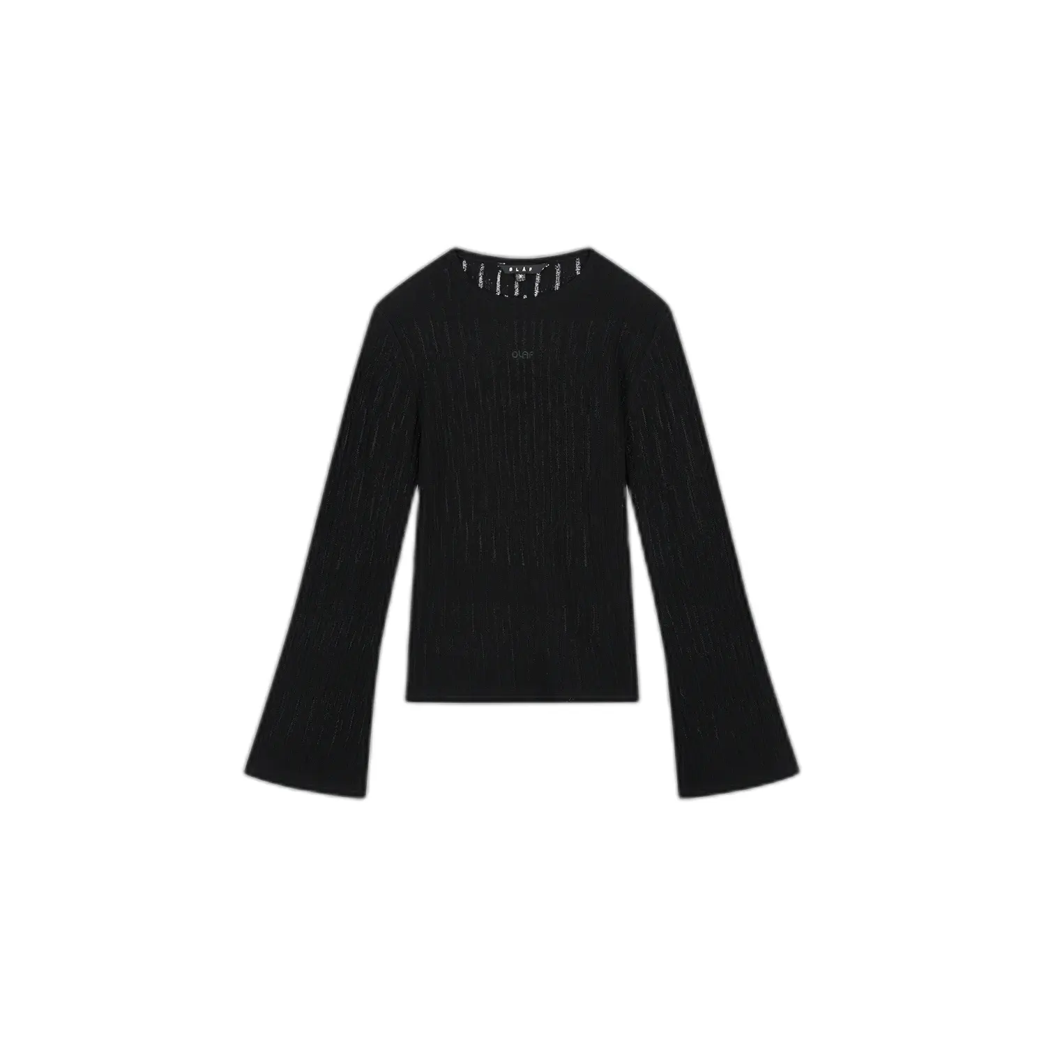 Pull mit langen Ärmeln für Damen Olaf Hussein Rétro Logo