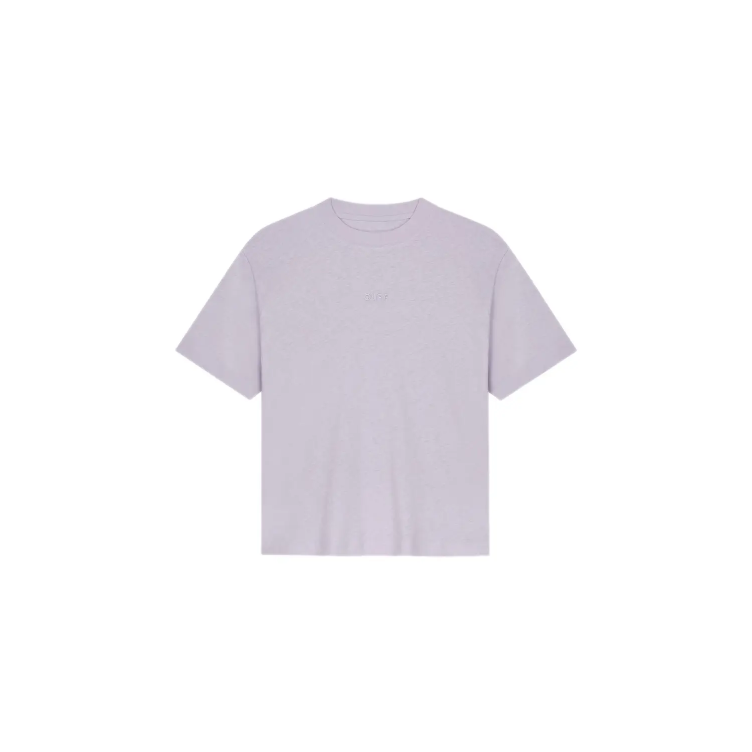 Boxy Linnen T-shirt Olaf Hussein Rétro Logo