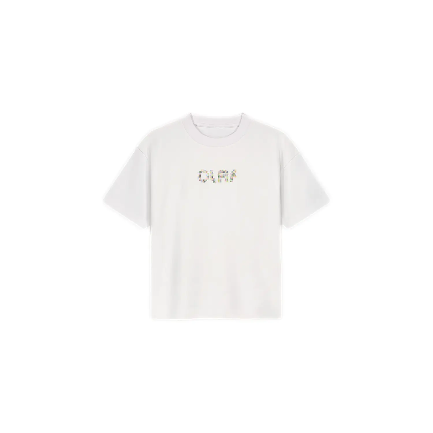 Dames T-shirt met stippen Olaf Hussein Rétro Logo