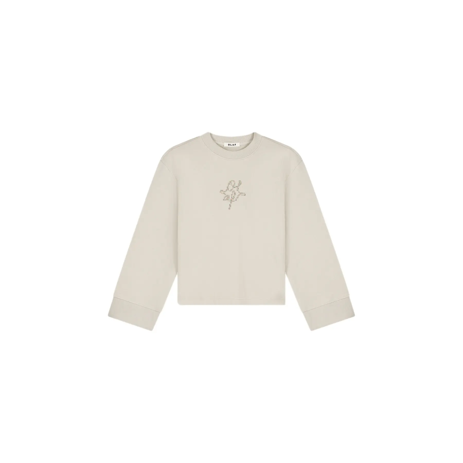 Felpa a pois con collo rotondo donna  Monogramme