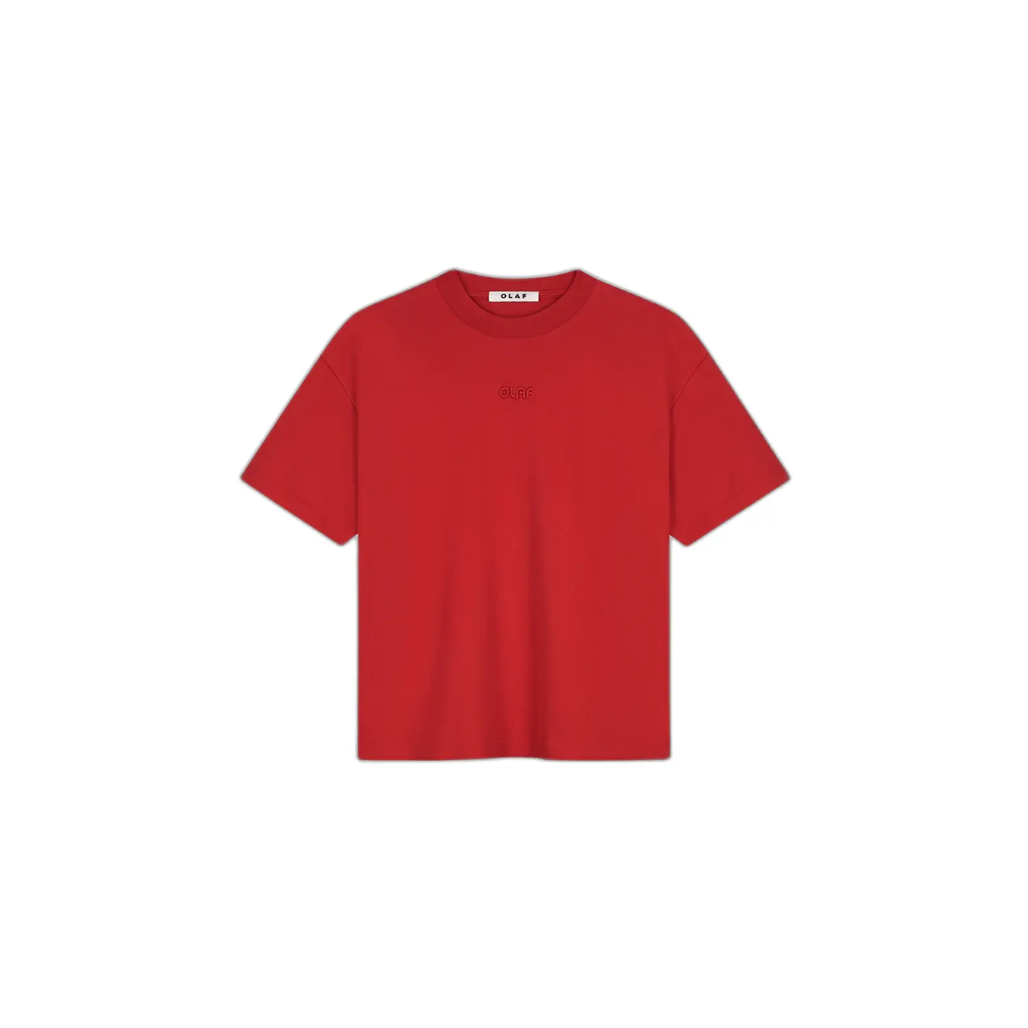 Damen Boxy T-Shirt Olaf Hussein Rétro Logo