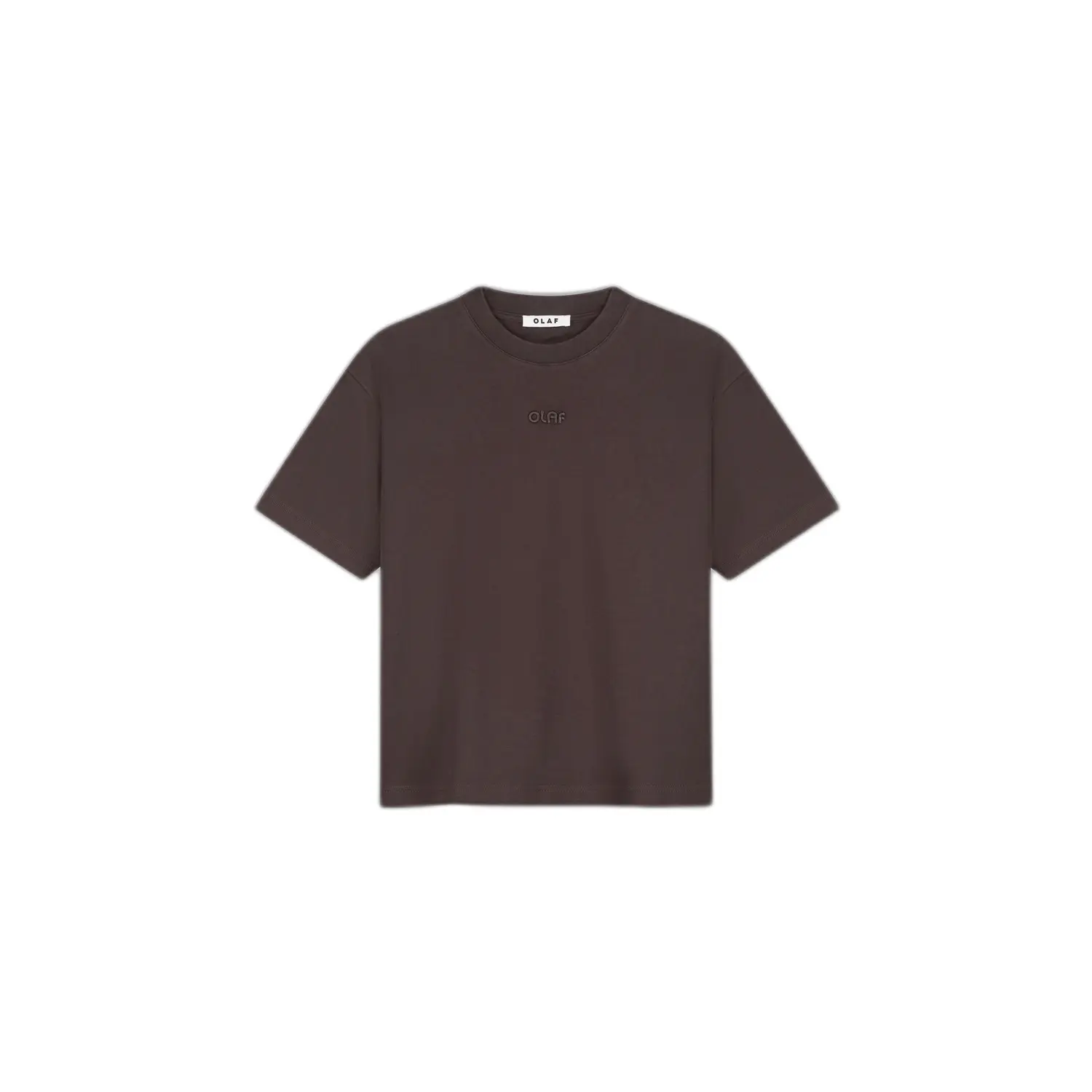 Damen Boxy T-Shirt Olaf Hussein Rétro Logo