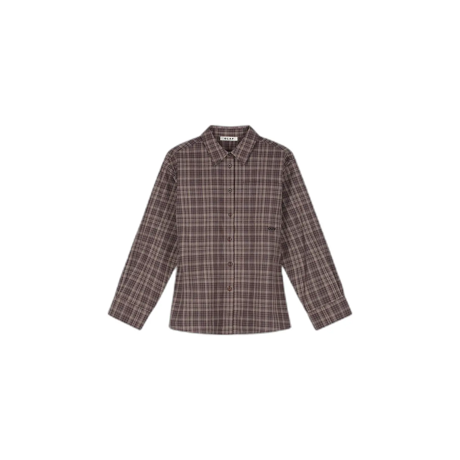 Aangesloten Geruite Blouse Dames Olaf Hussein