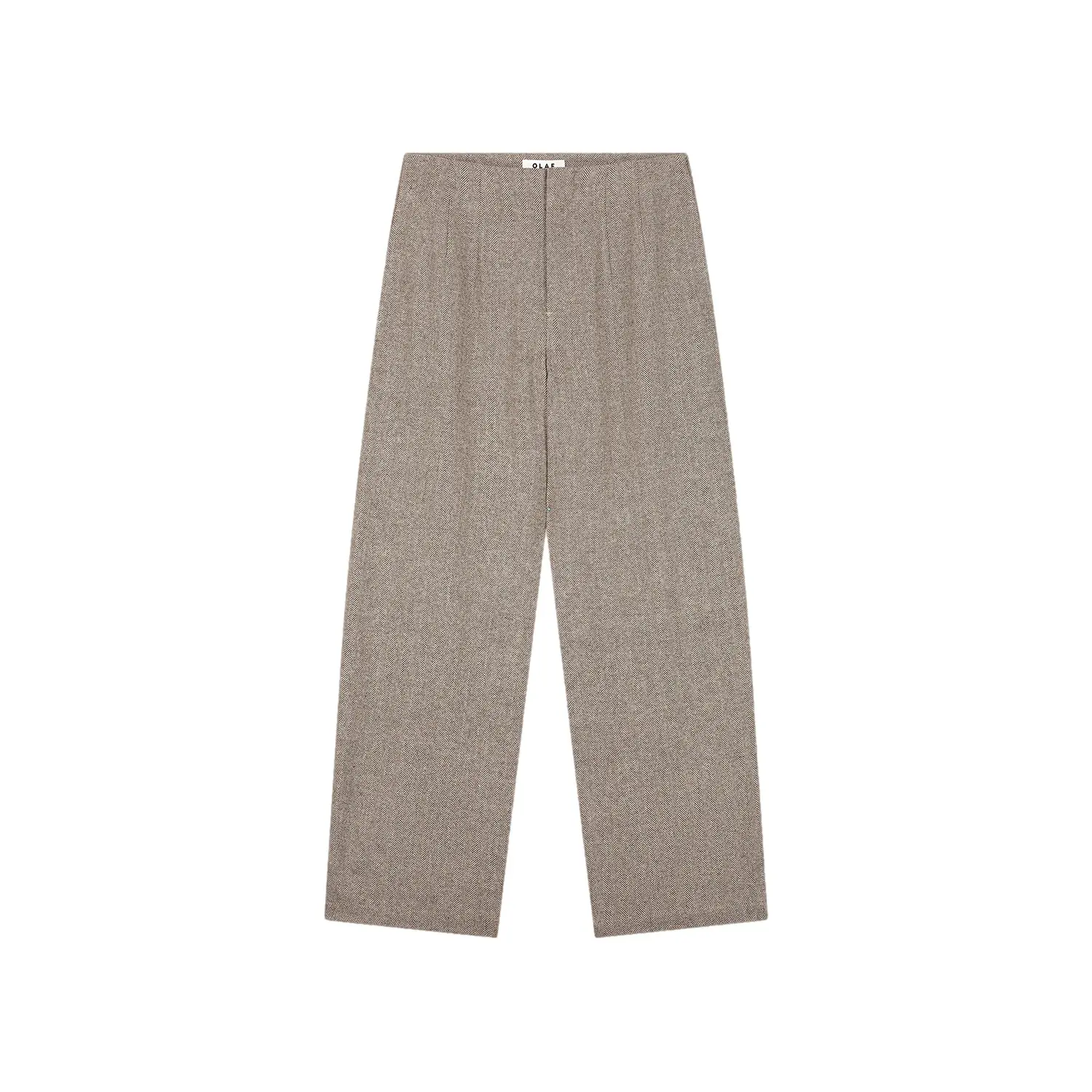 Pantalon Barrel in herringbone wol Olaf Hussein