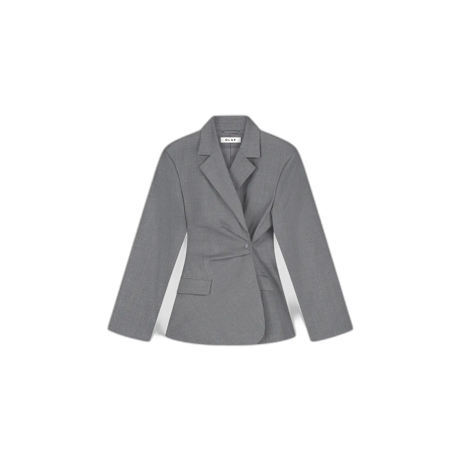 Asymmetrische Wollblazer Damen Olaf Hussein