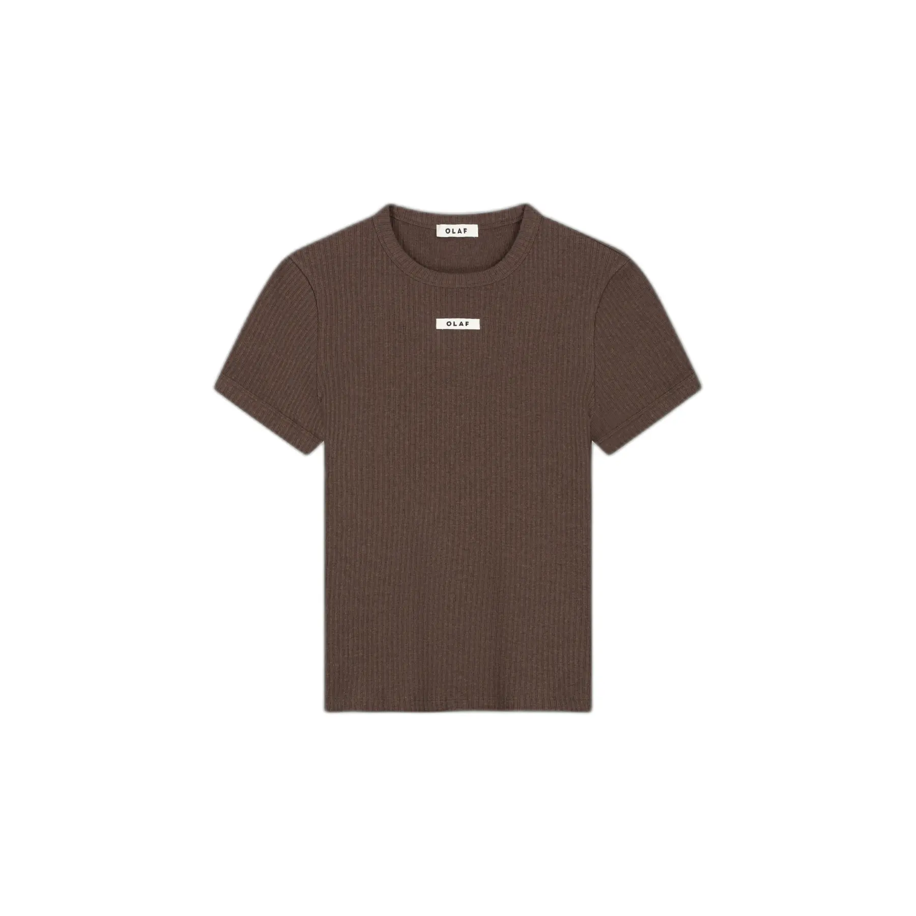 T-shirt met een strakke ribbelstof Olaf Hussein