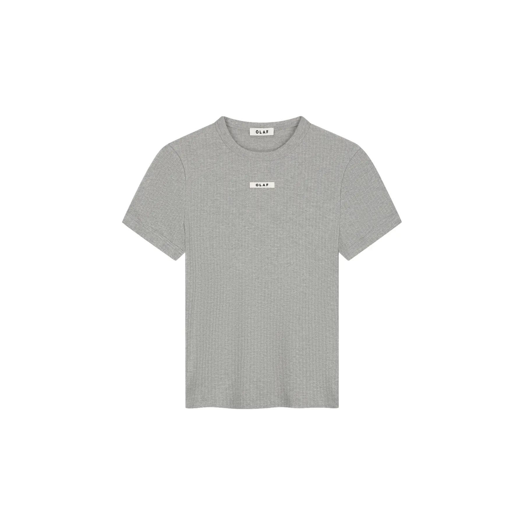 T-shirt met een strakke ribbelstof Olaf Hussein