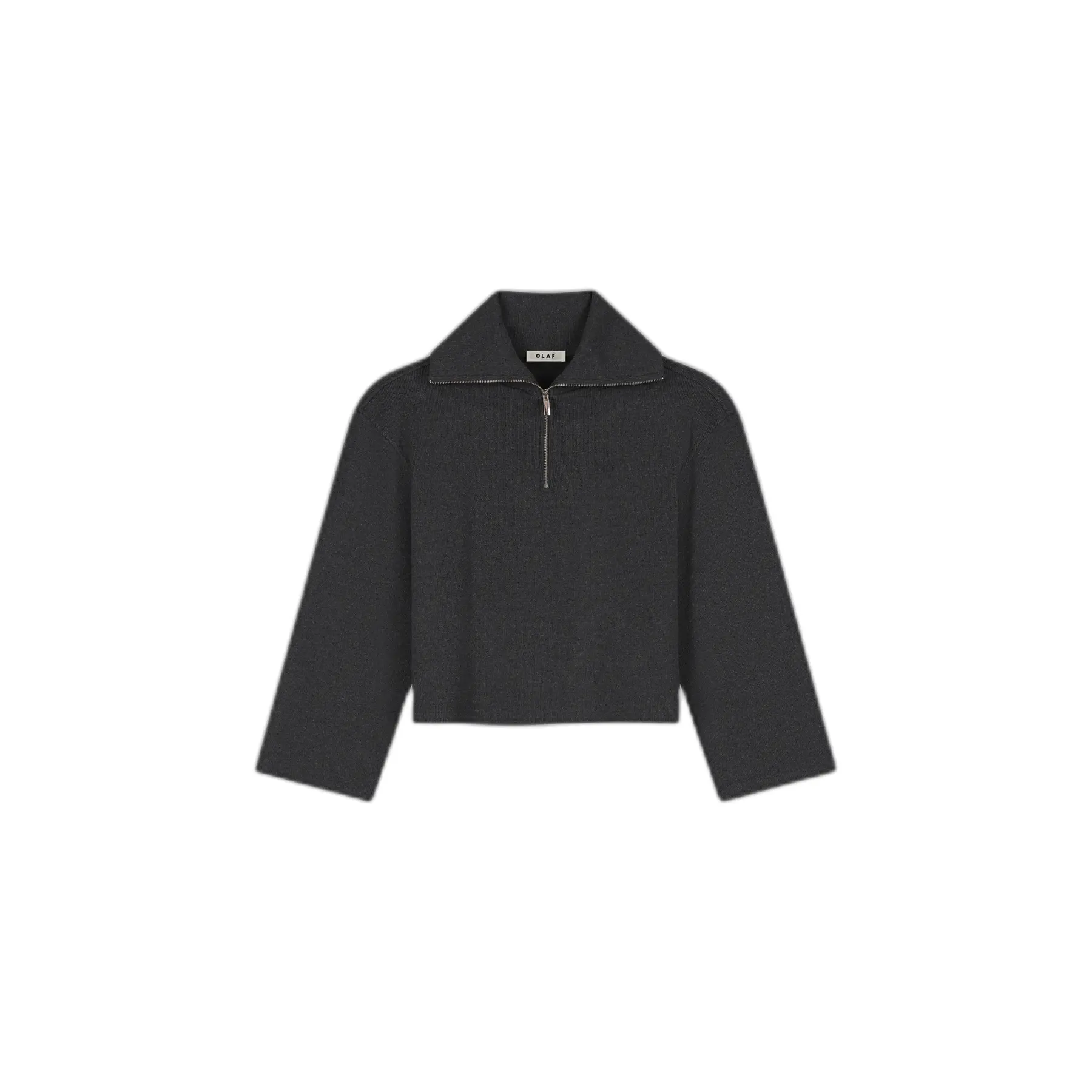 Sweatshirt 1/2 rits côtelé Olaf Hussein