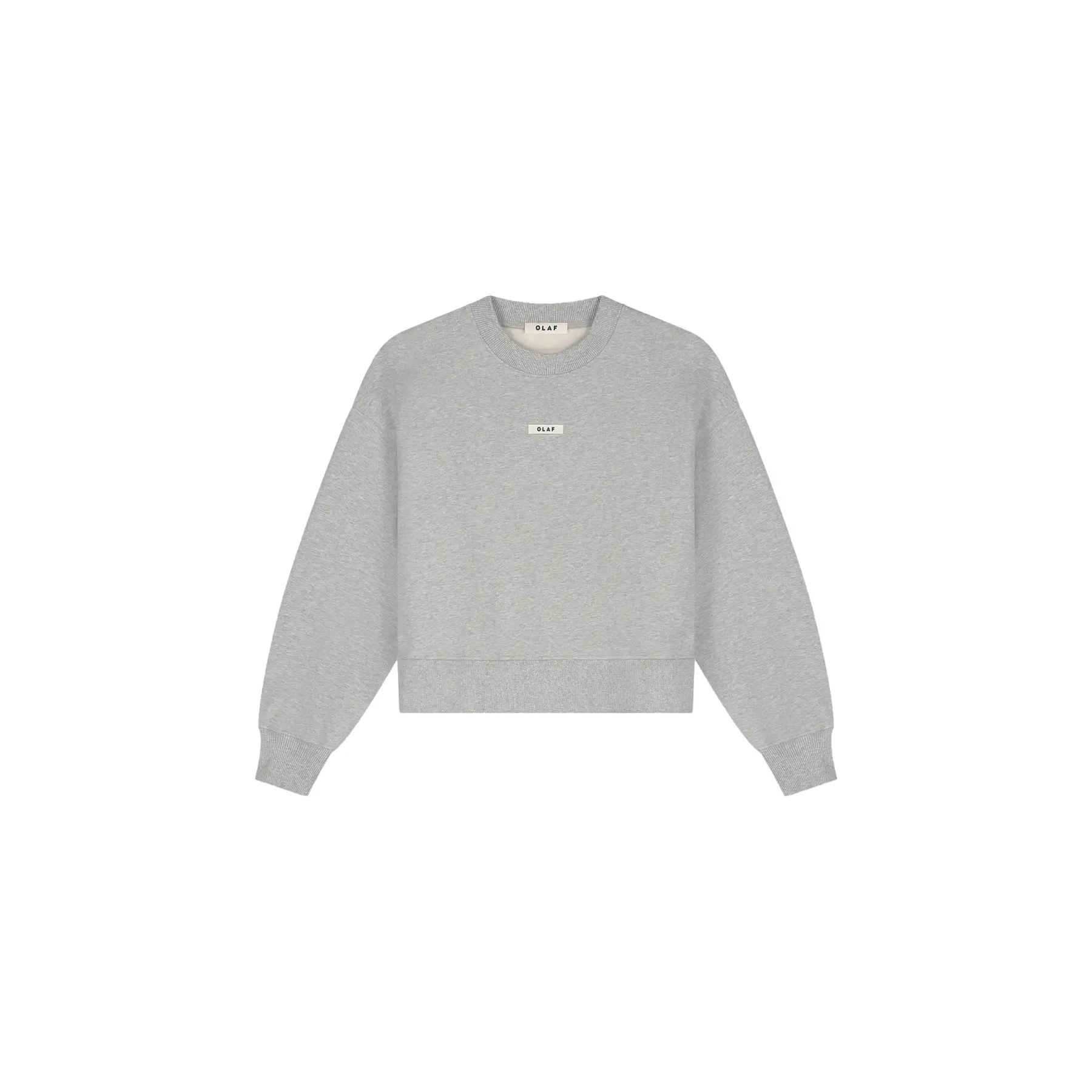 Boxy Sweatshirt Ronde Hals Olaf Hussein