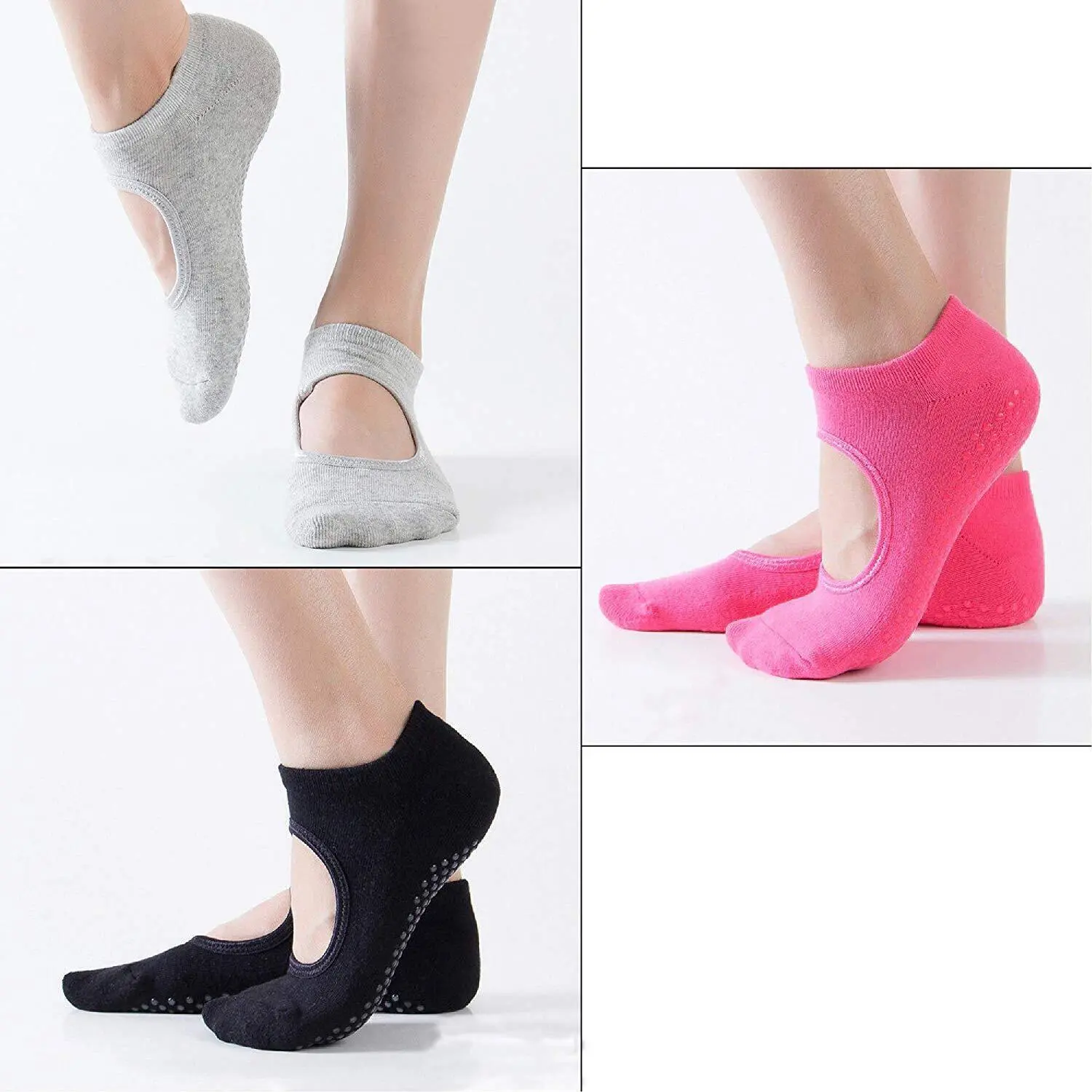 3er-Pack Yoga-Socken für Frauen Onamaste