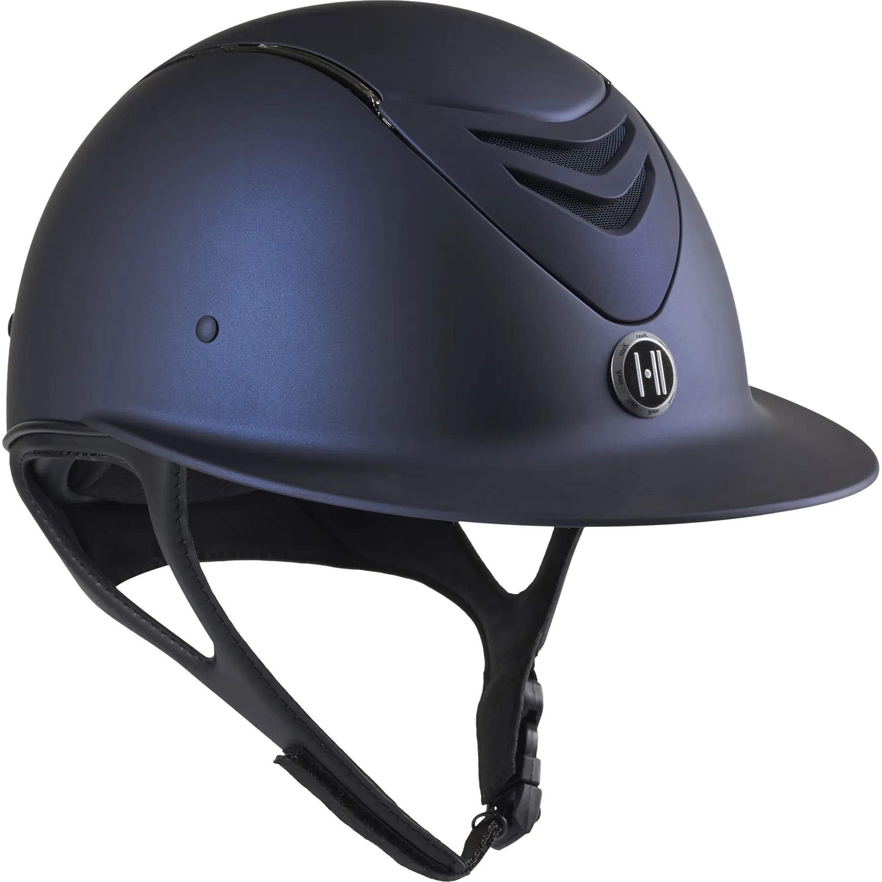 Mat chrome pipe riding helmet OneK