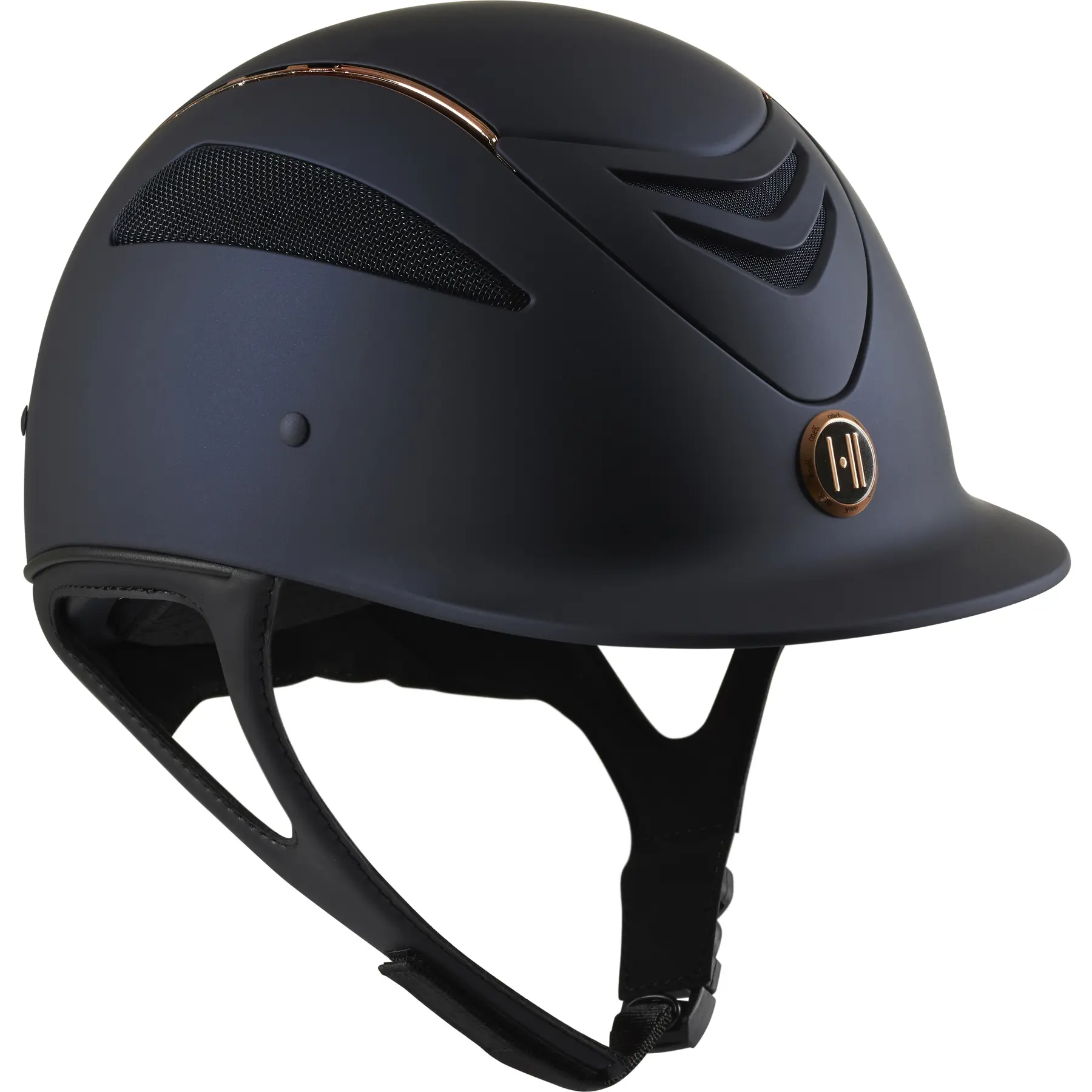 Casco da equitazione in oro rosa opaco OneK