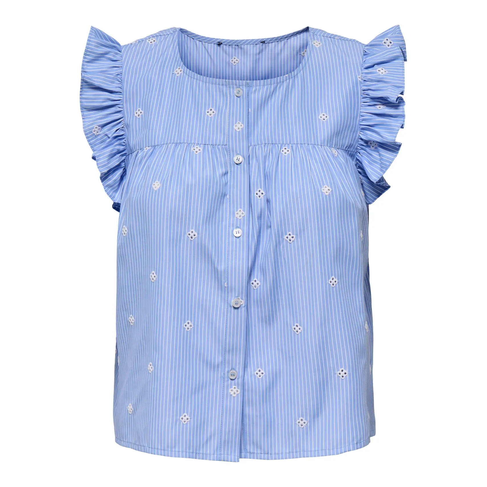 Only Women's Bleu Sleeveless Blouse For Amanda