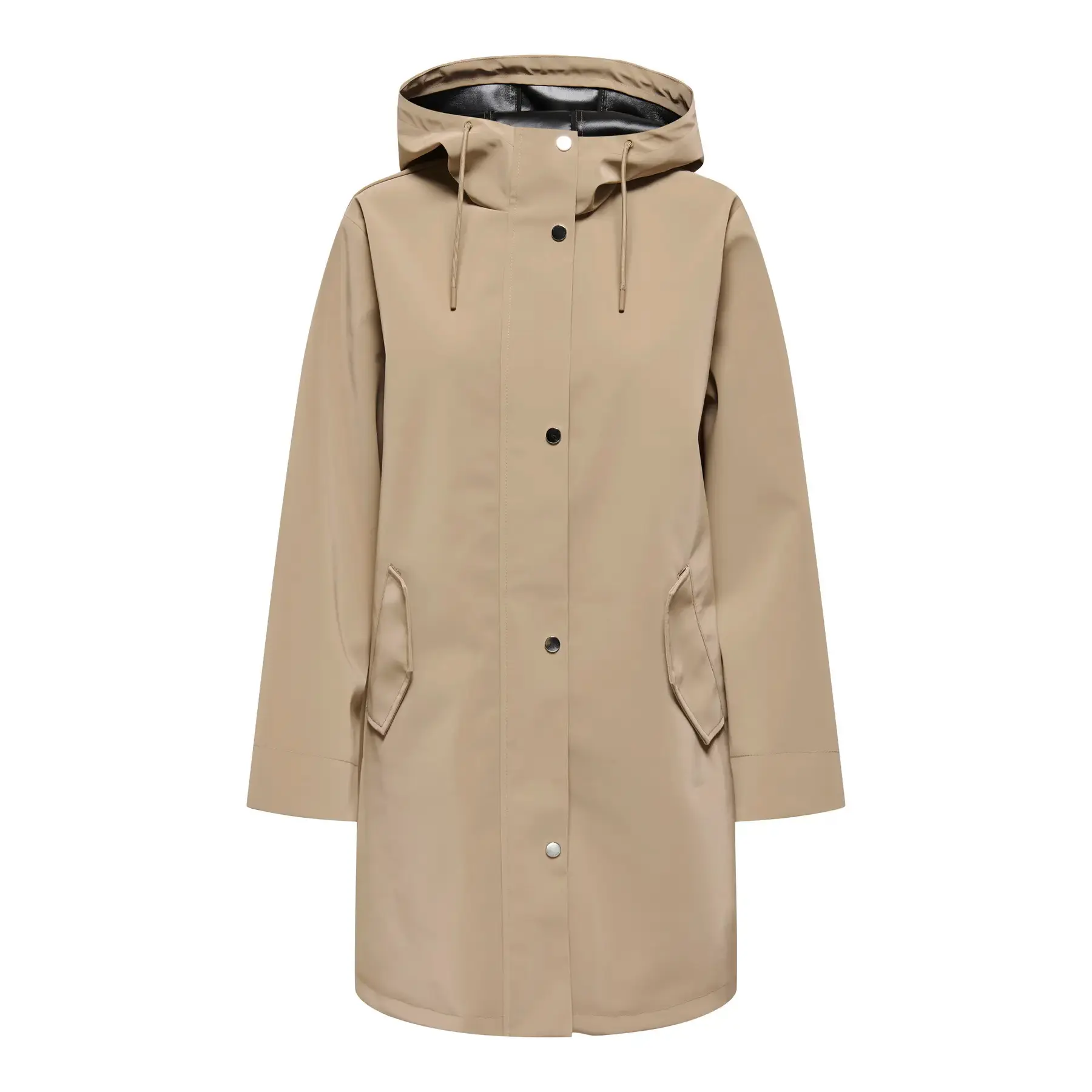Only Women's Beige Waterproof Jacket Sia