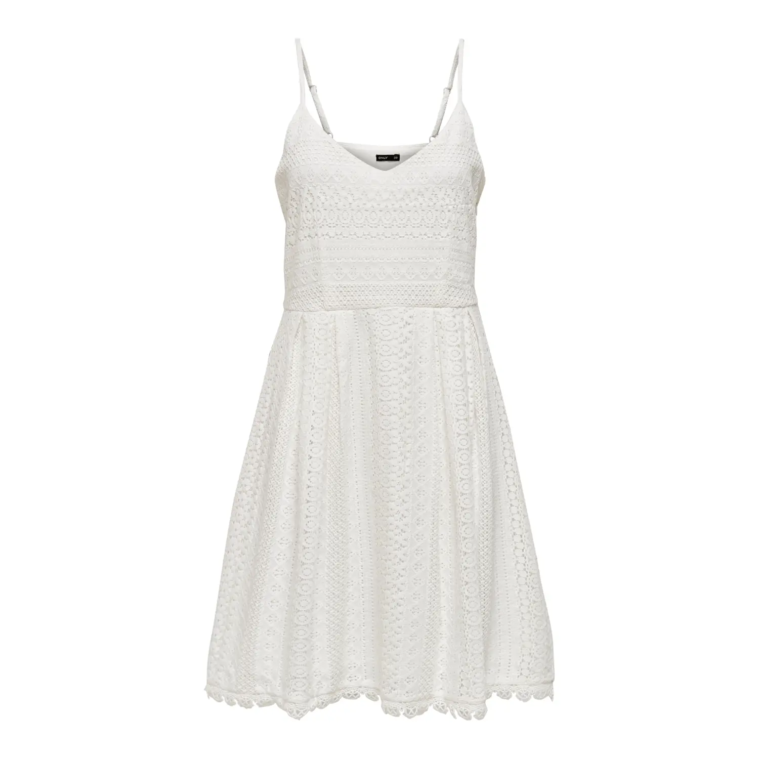 Only Women's White Short Lace Dress For Helena