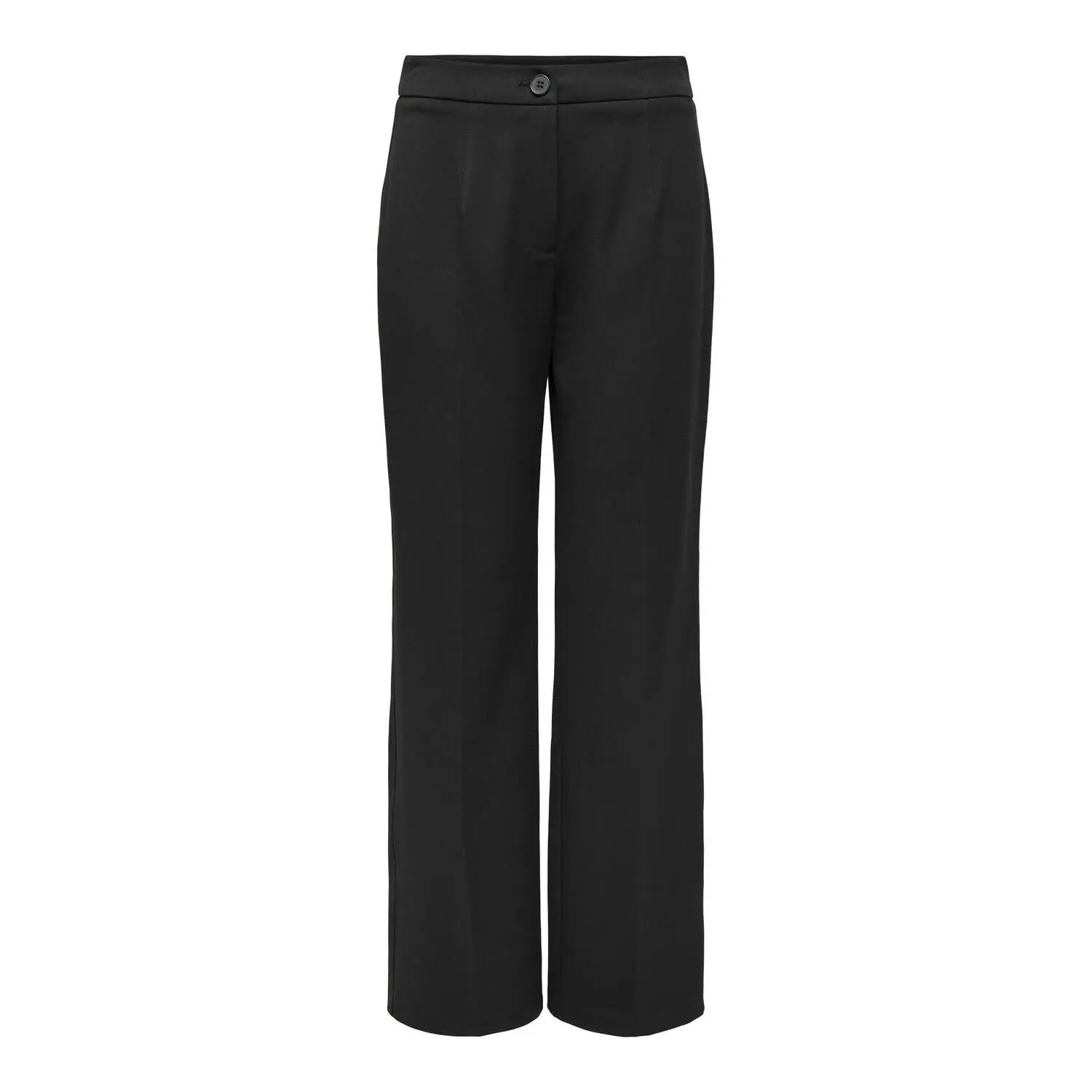Only Women's Black High-Waisted Striped Trousers Mia