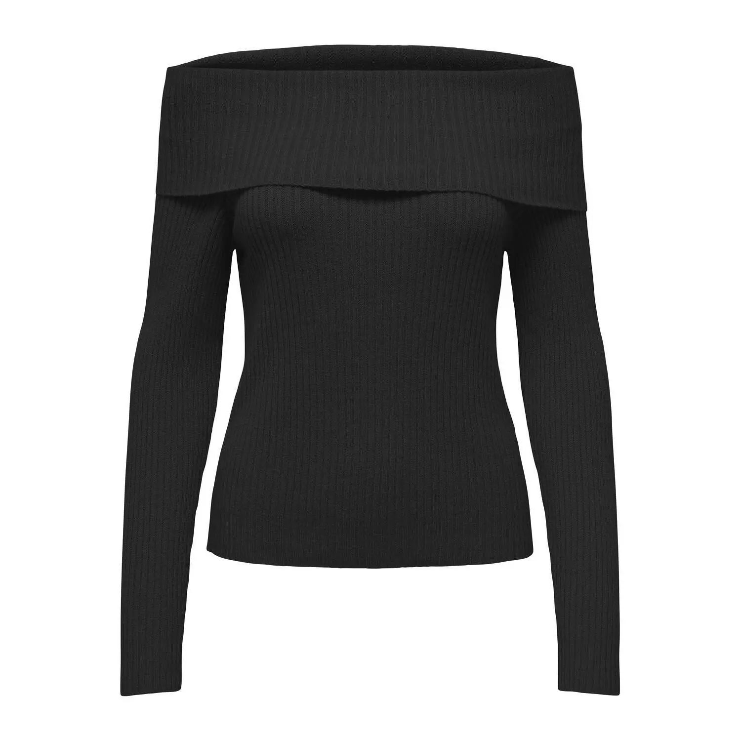 Only Women's Black Off-The-Shoulder Jumper For Katia