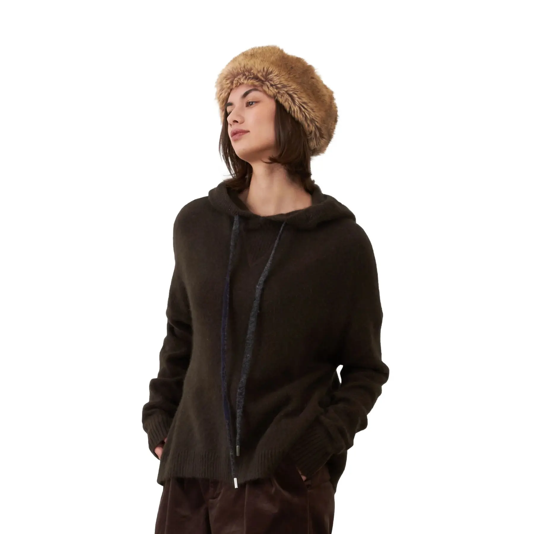 Maglione con cappuccio da donna Orfeo Bartola