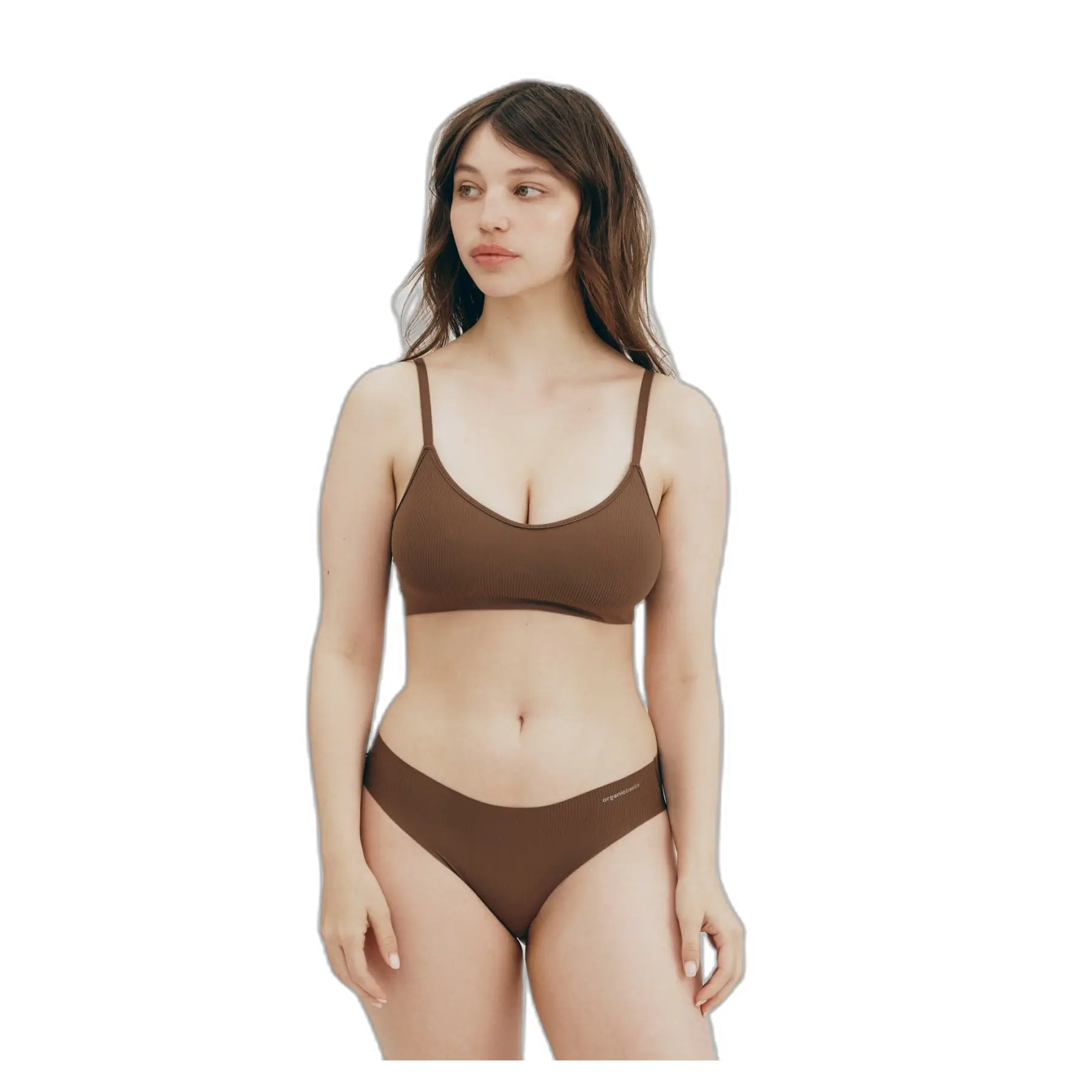 Reggiseno sportivo da donna Organic Basics Naked Rib
