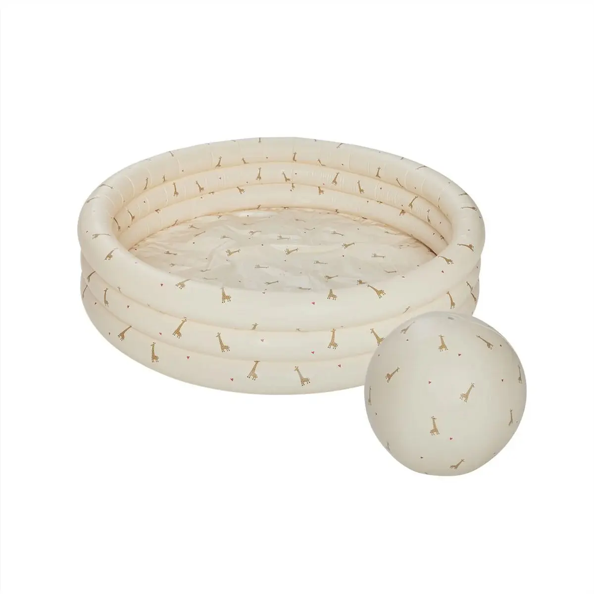 Kleine aufblasbare Schwimmbecken mit Strandball OYOY Living Design Girafe