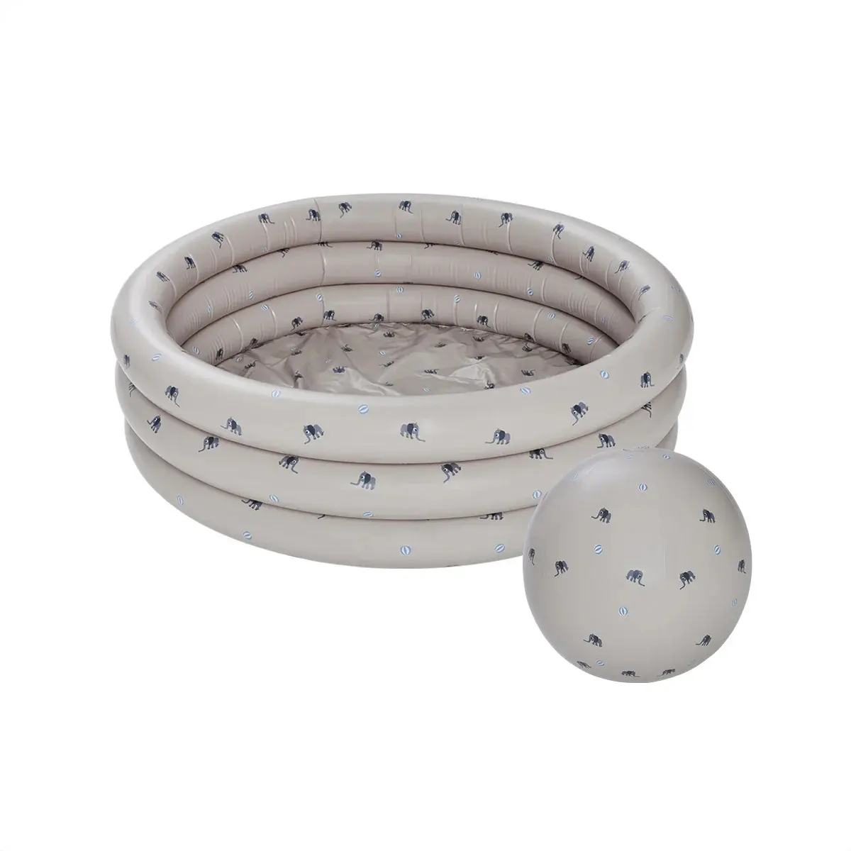 Kleine aufblasbare Schwimmbecken mit Strandball OYOY Living Design Elephants